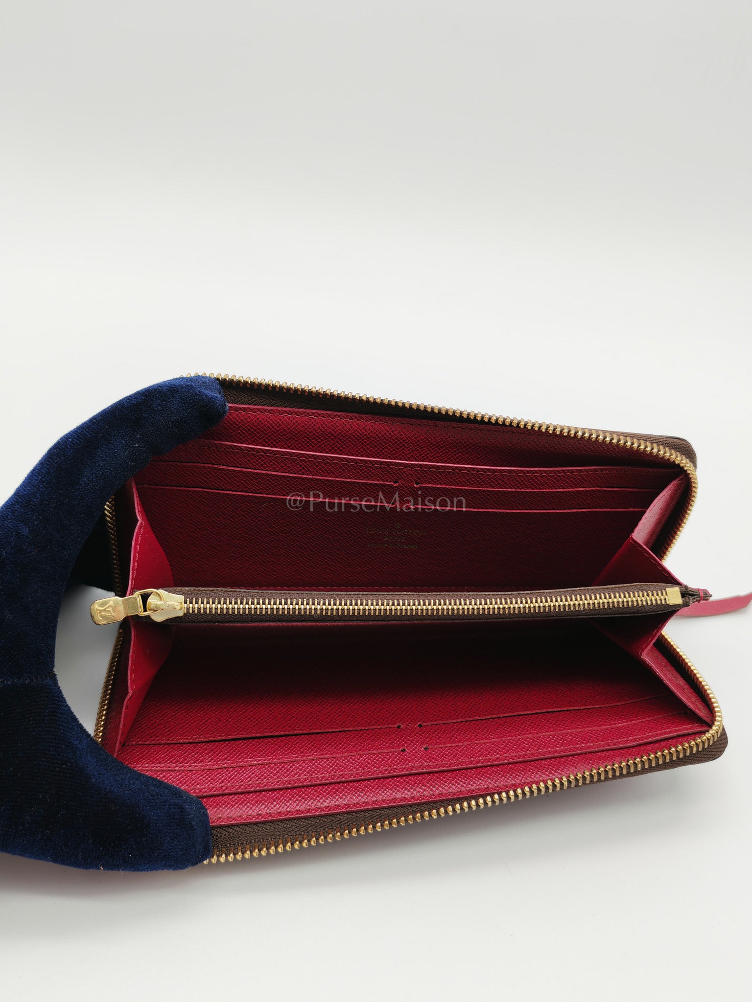 Clemence in Monogram Canvas Zippy Long Wallet (Microchip) | Purse Maison Luxury Bags Shop