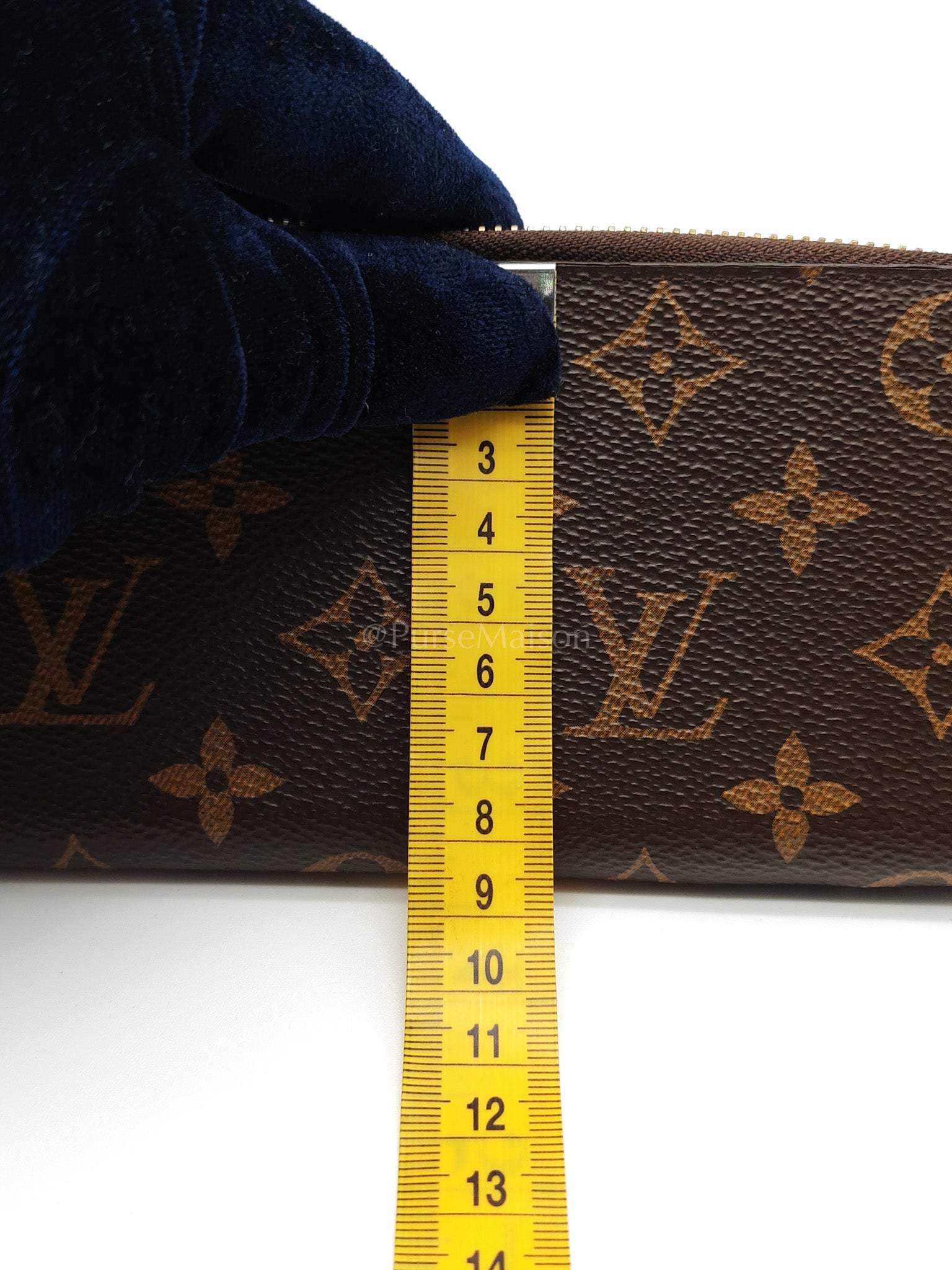 Clemence in Monogram Canvas Zippy Long Wallet (Microchip) | Purse Maison Luxury Bags Shop