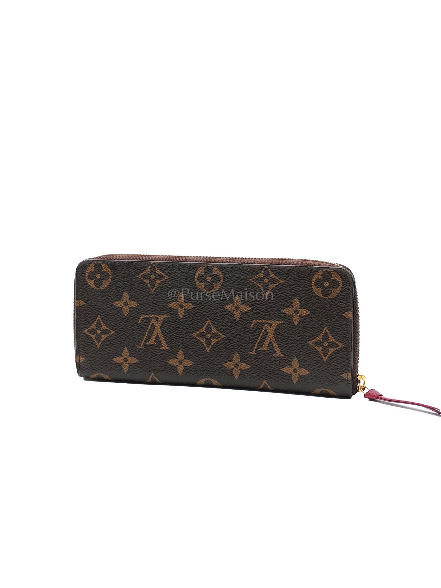 Clemence in Monogram Canvas Zippy Long Wallet (Microchip) | Purse Maison Luxury Bags Shop