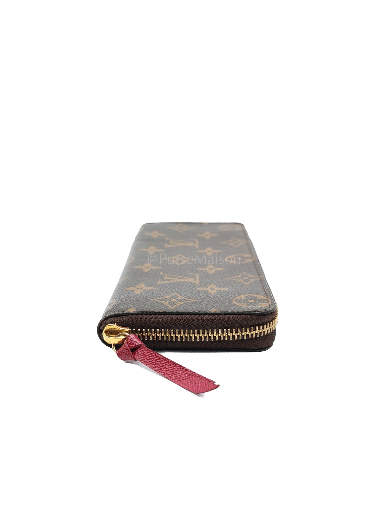 Clemence in Monogram Canvas Zippy Long Wallet (Microchip) | Purse Maison Luxury Bags Shop
