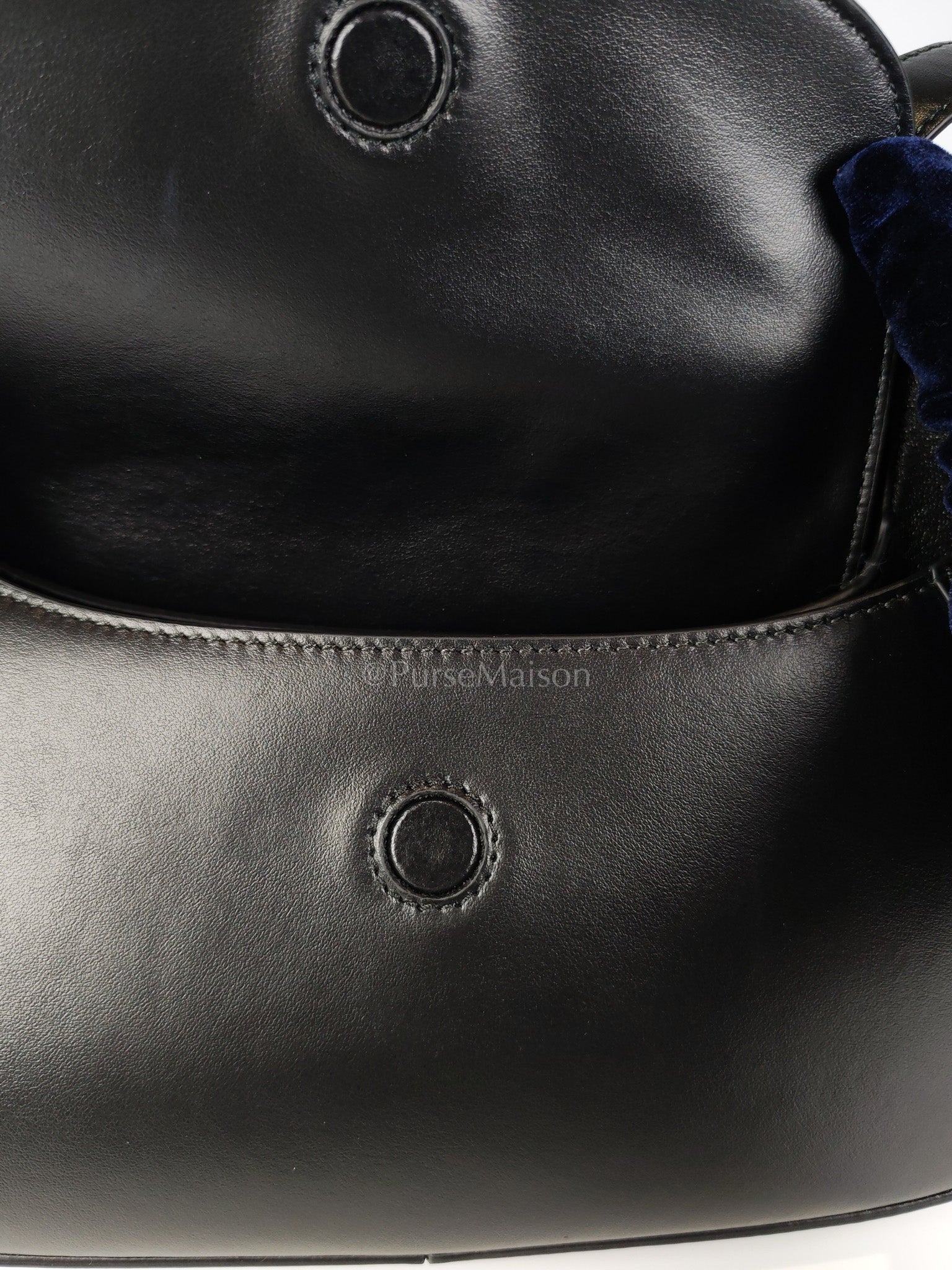 Cleo Logo Plaque Shoulder Bag in Nero/black Calfskin Leather Gold Hardware | Purse Maison Luxury Bags Shop