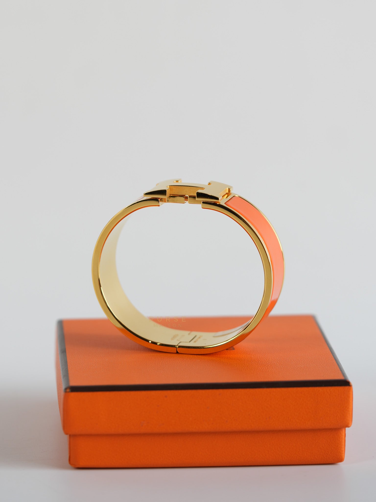 Clic Clac H Bangle Bracelet PM Orange | Purse Maison Luxury Bags Shop