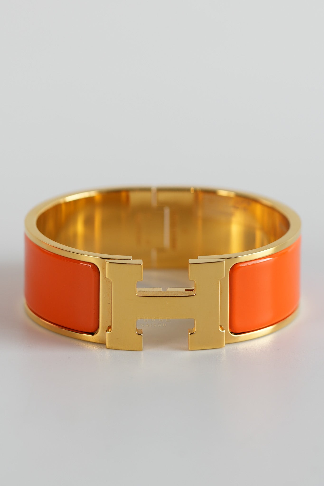 Clic Clac H Bangle Bracelet PM Orange | Purse Maison Luxury Bags Shop