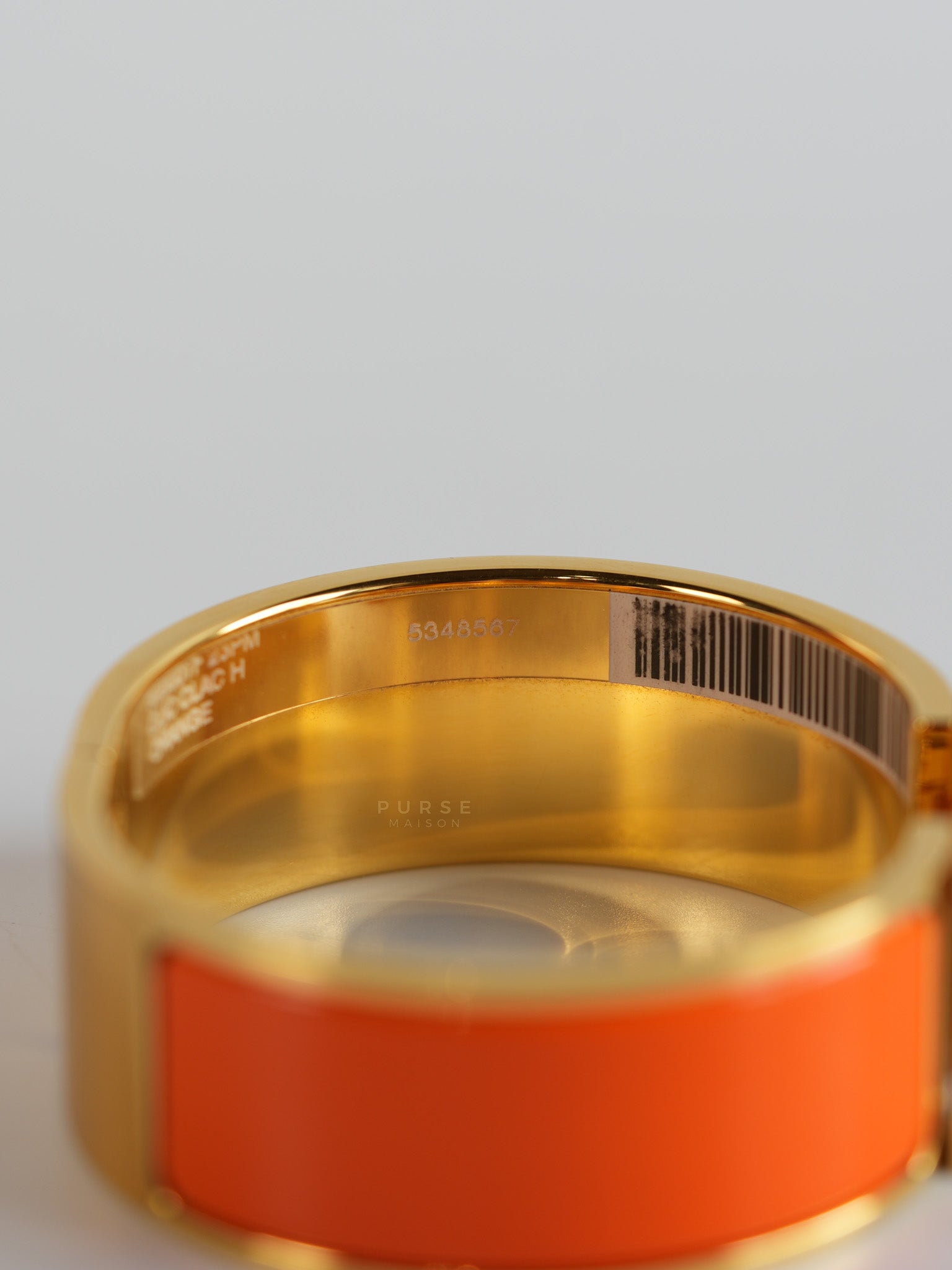 Clic Clac H Bangle Bracelet PM Orange | Purse Maison Luxury Bags Shop