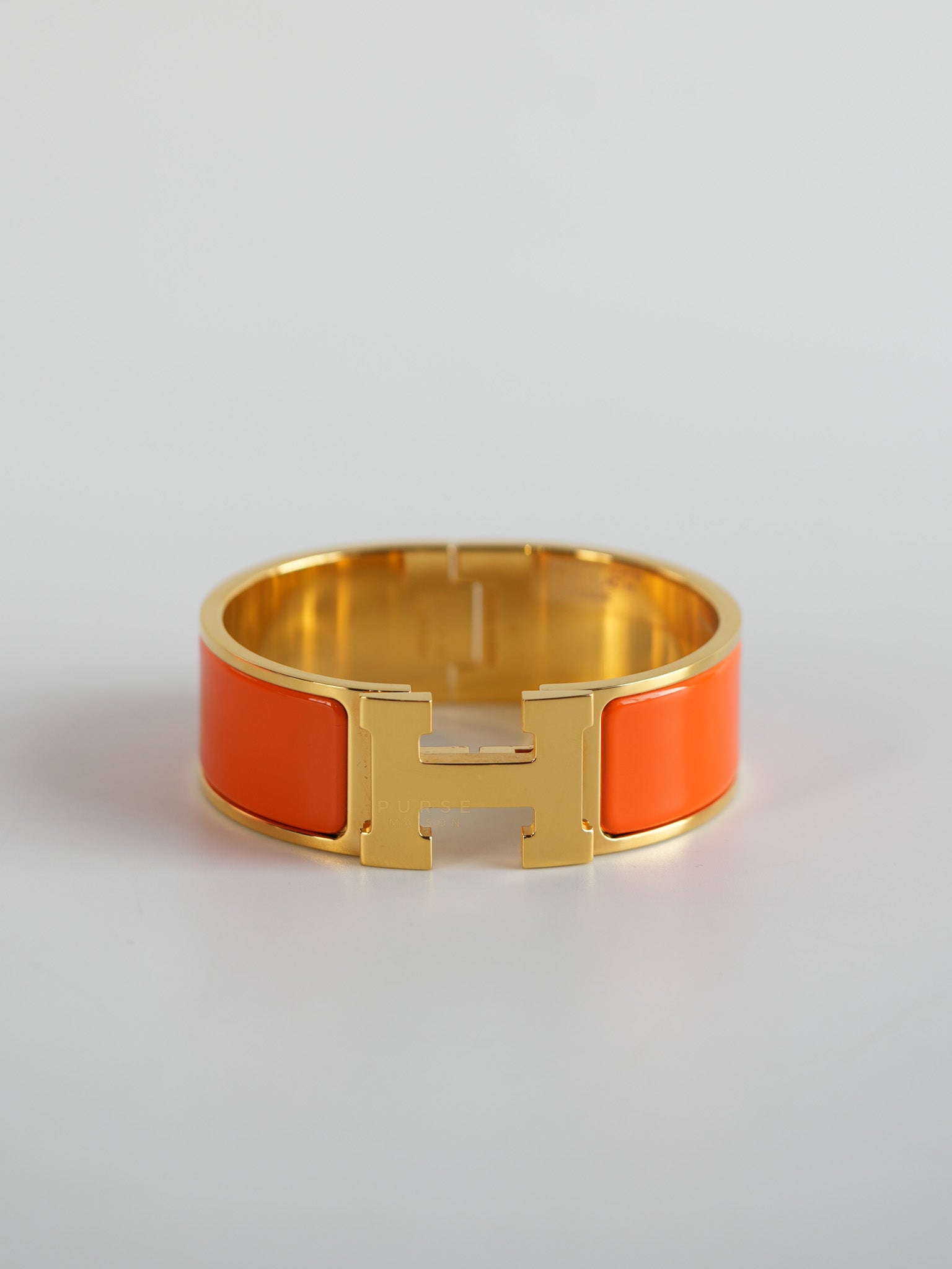 Clic Clac H Bangle Bracelet PM Orange | Purse Maison Luxury Bags Shop