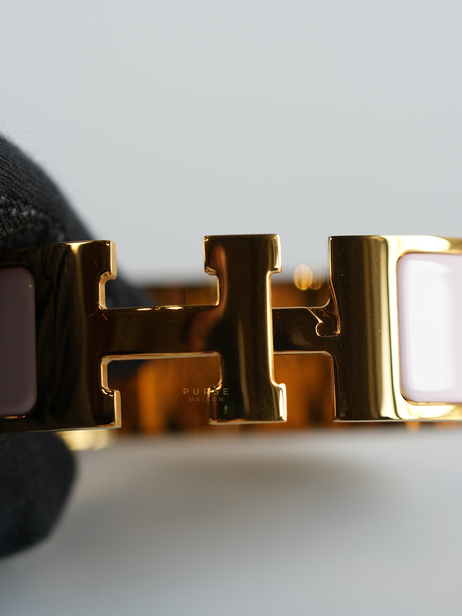 Clic Clac H Bangle Bracelet PM Rose Dragee | Purse Maison Luxury Bags Shop