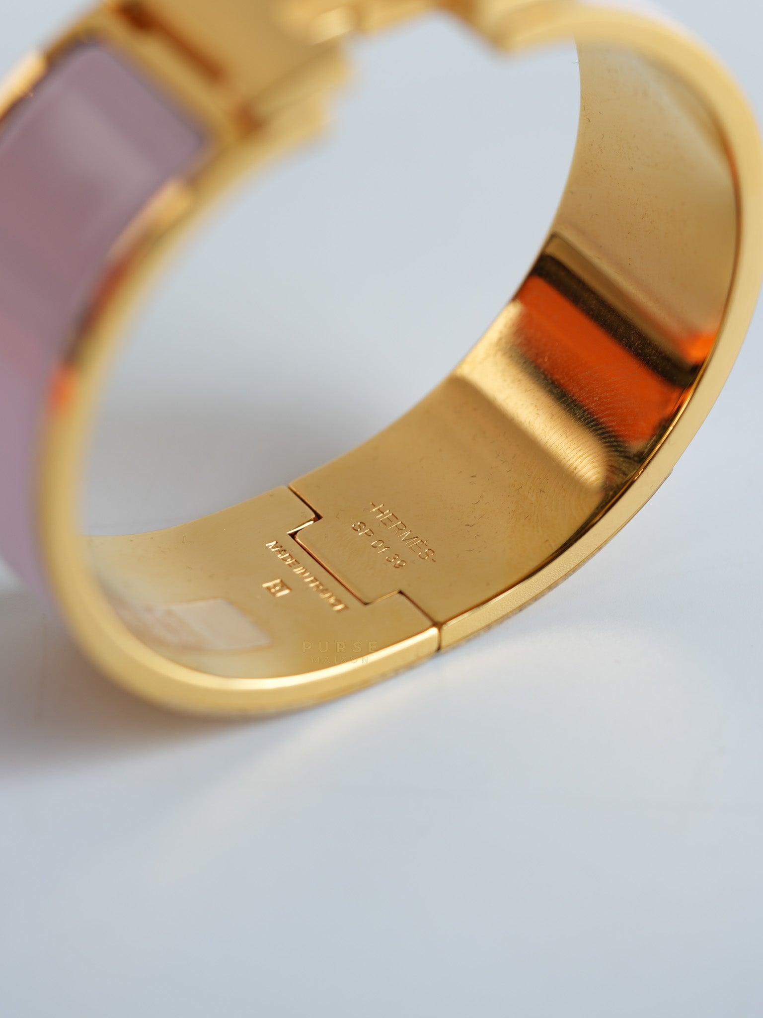 Clic Clac H Bangle Bracelet PM Rose Dragee | Purse Maison Luxury Bags Shop