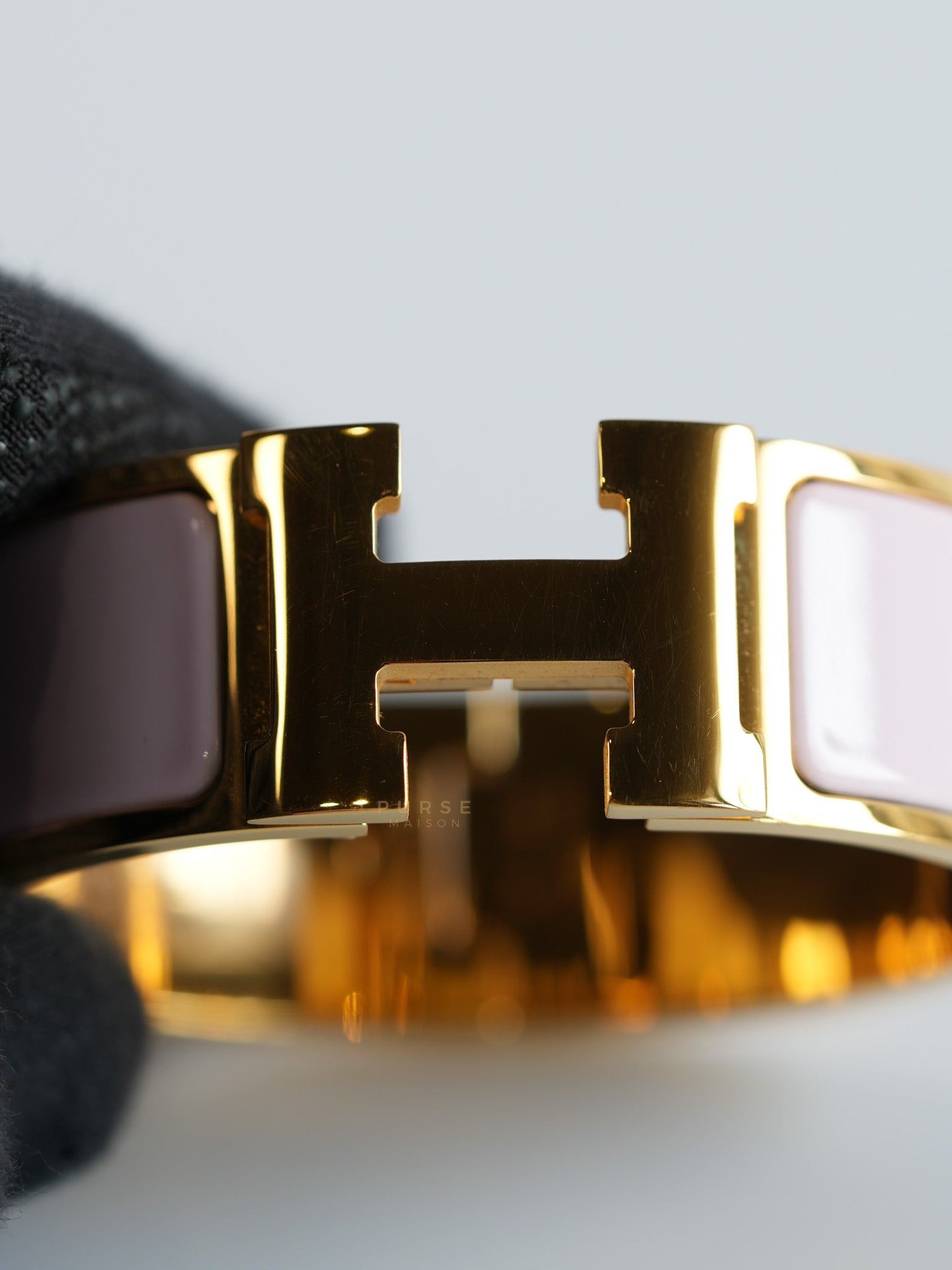 Clic Clac H Bangle Bracelet PM Rose Dragee | Purse Maison Luxury Bags Shop
