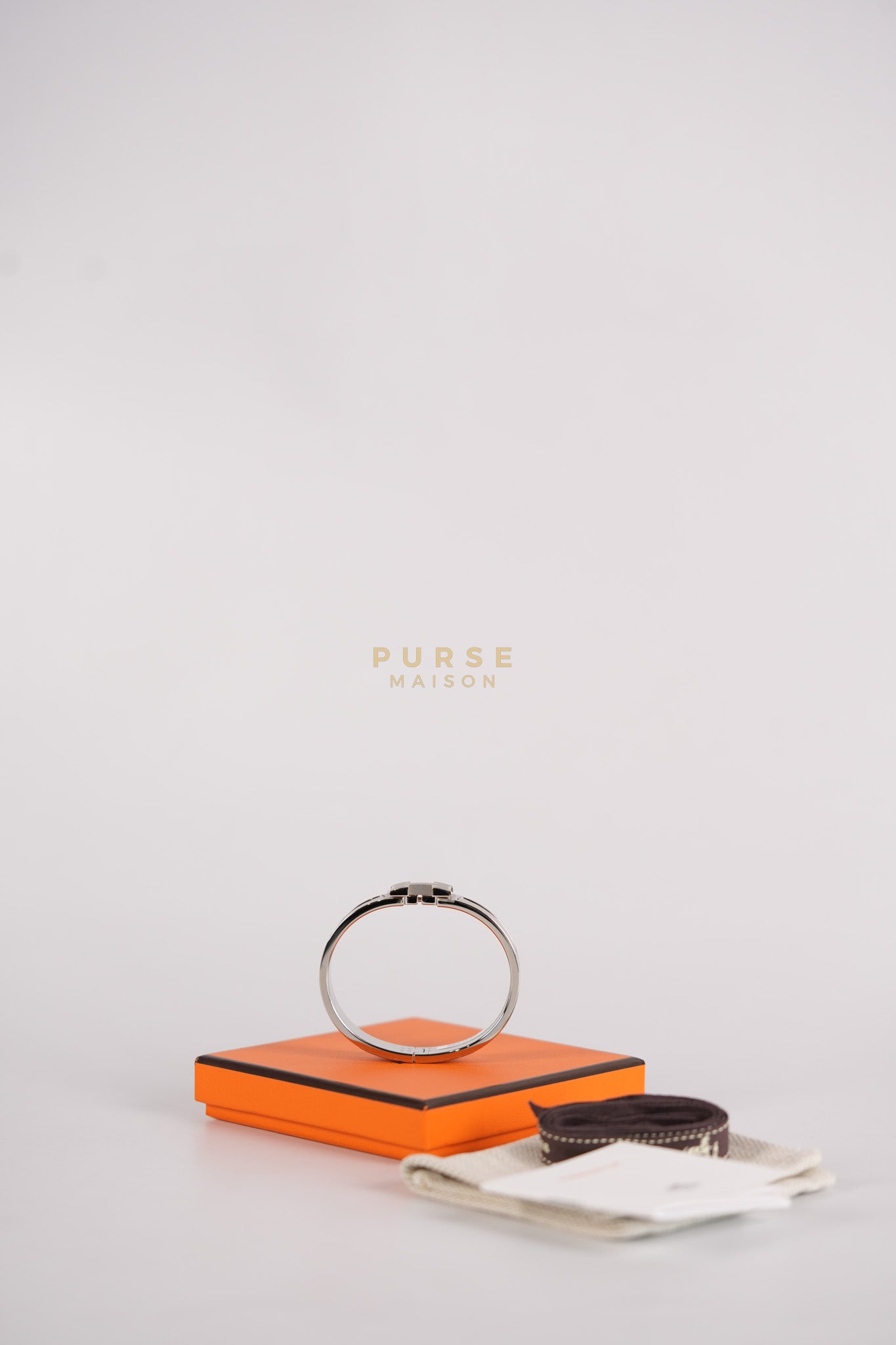 Clic H Bangle Bracelet PM in Marron Glace | Purse Maison Luxury Bags Shop