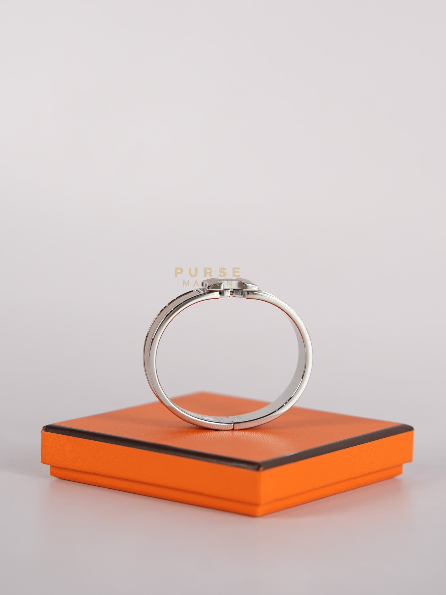 Clic H Bangle Bracelet PM in Marron Glace | Purse Maison Luxury Bags Shop