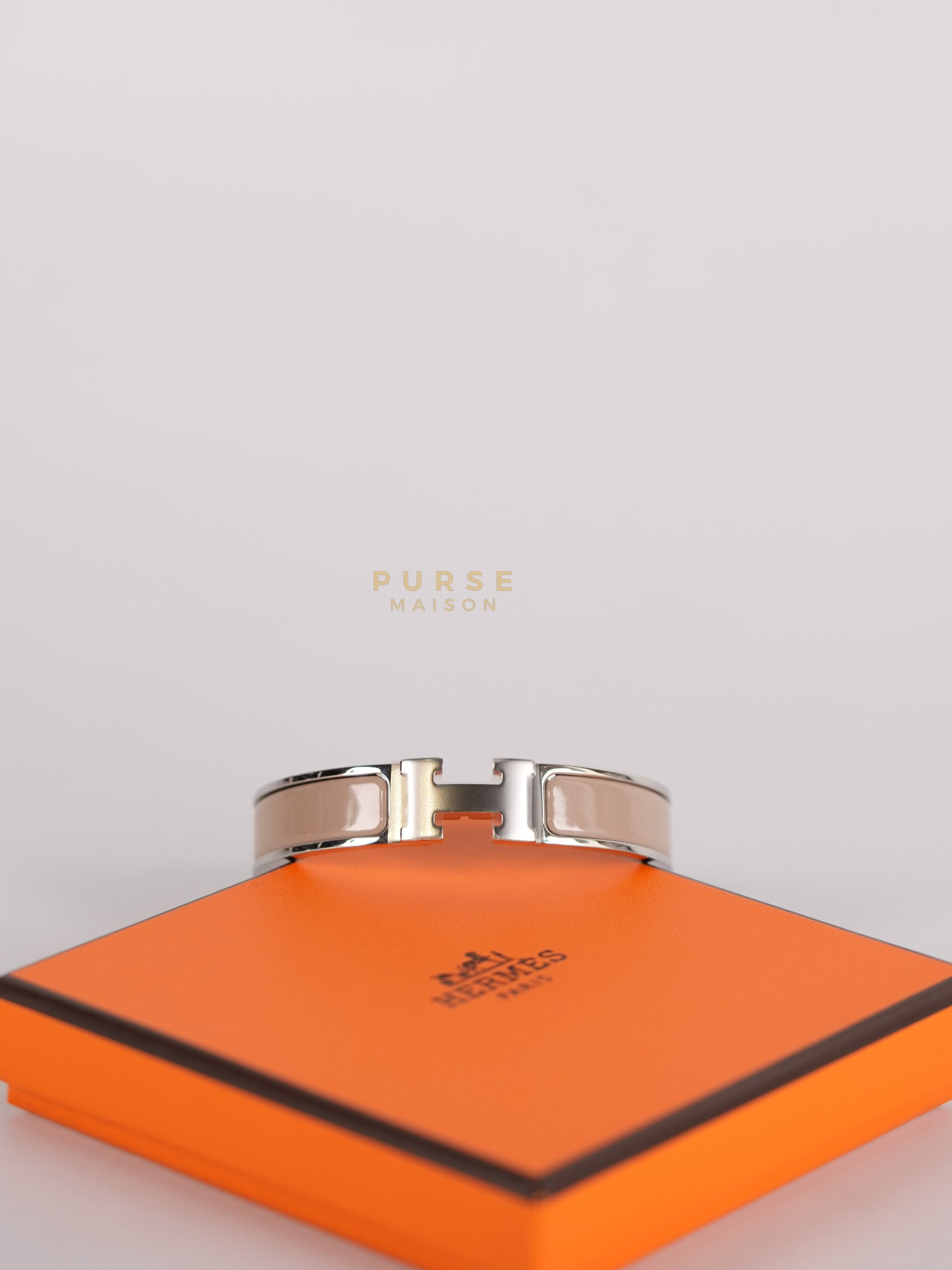 Clic H Bangle Bracelet PM in Marron Glace | Purse Maison Luxury Bags Shop