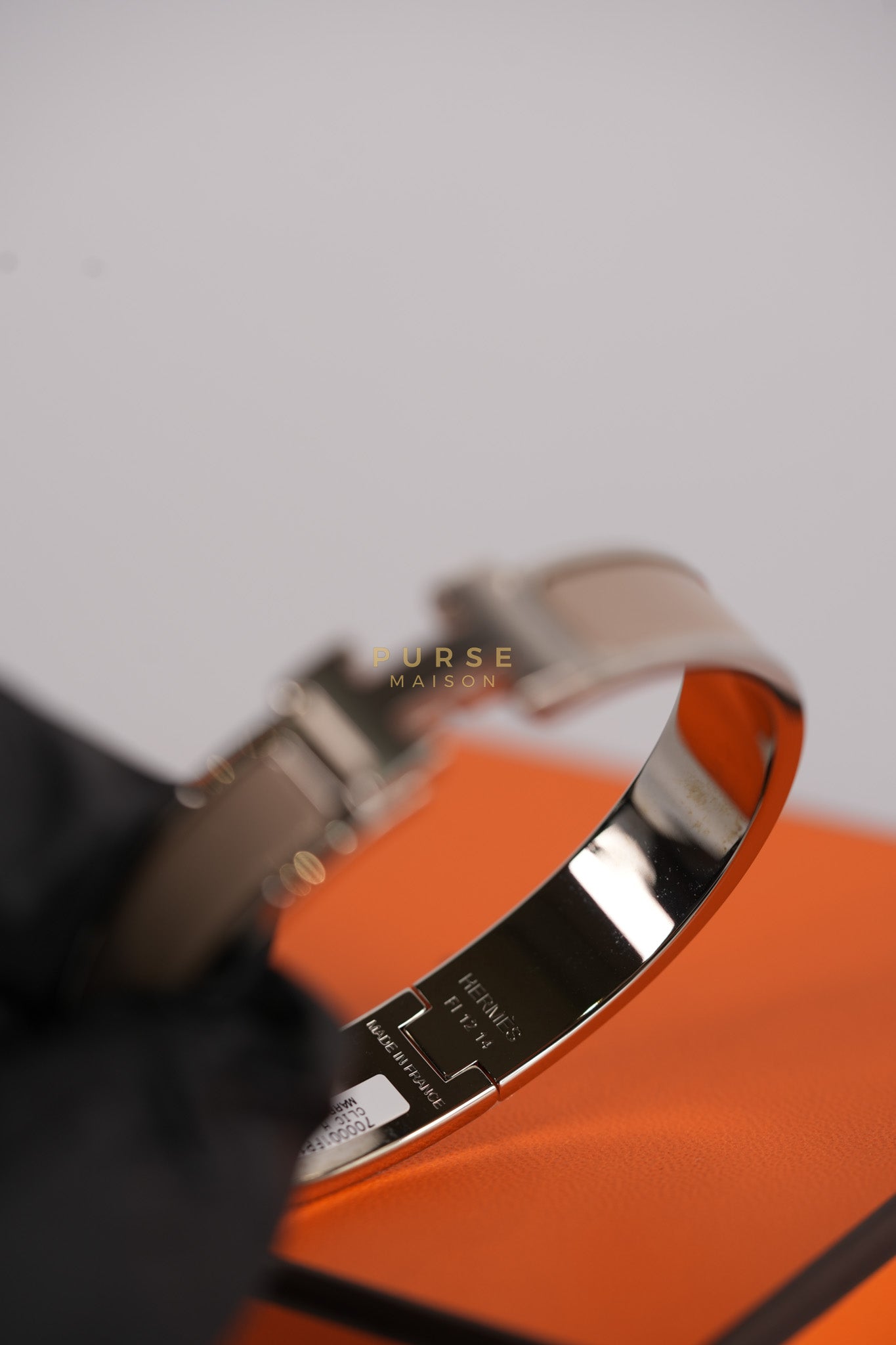 Clic H Bangle Bracelet PM in Marron Glace | Purse Maison Luxury Bags Shop