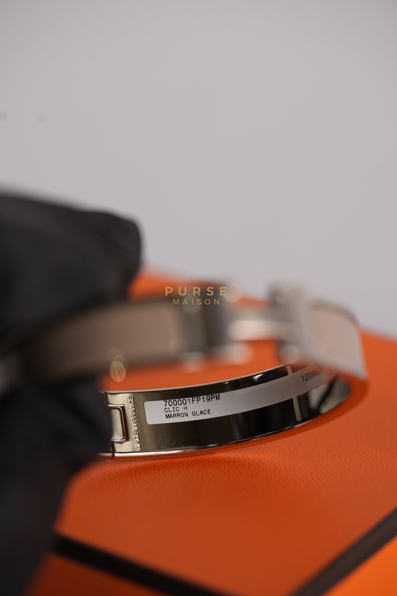 Clic H Bangle Bracelet PM in Marron Glace | Purse Maison Luxury Bags Shop