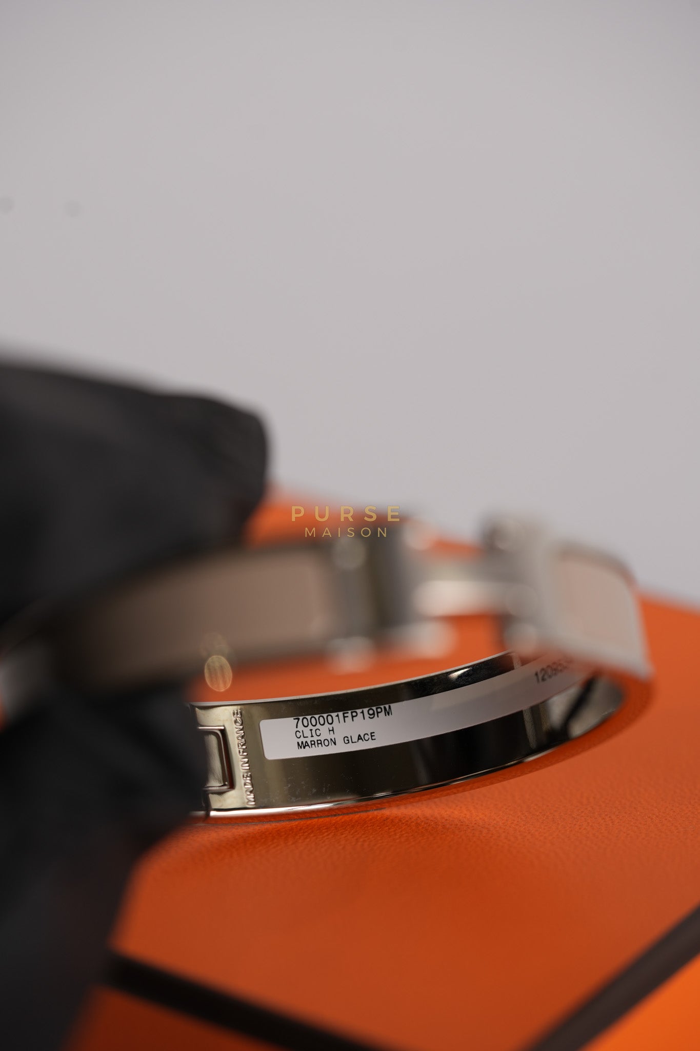 Clic H Bangle Bracelet PM in Marron Glace | Purse Maison Luxury Bags Shop