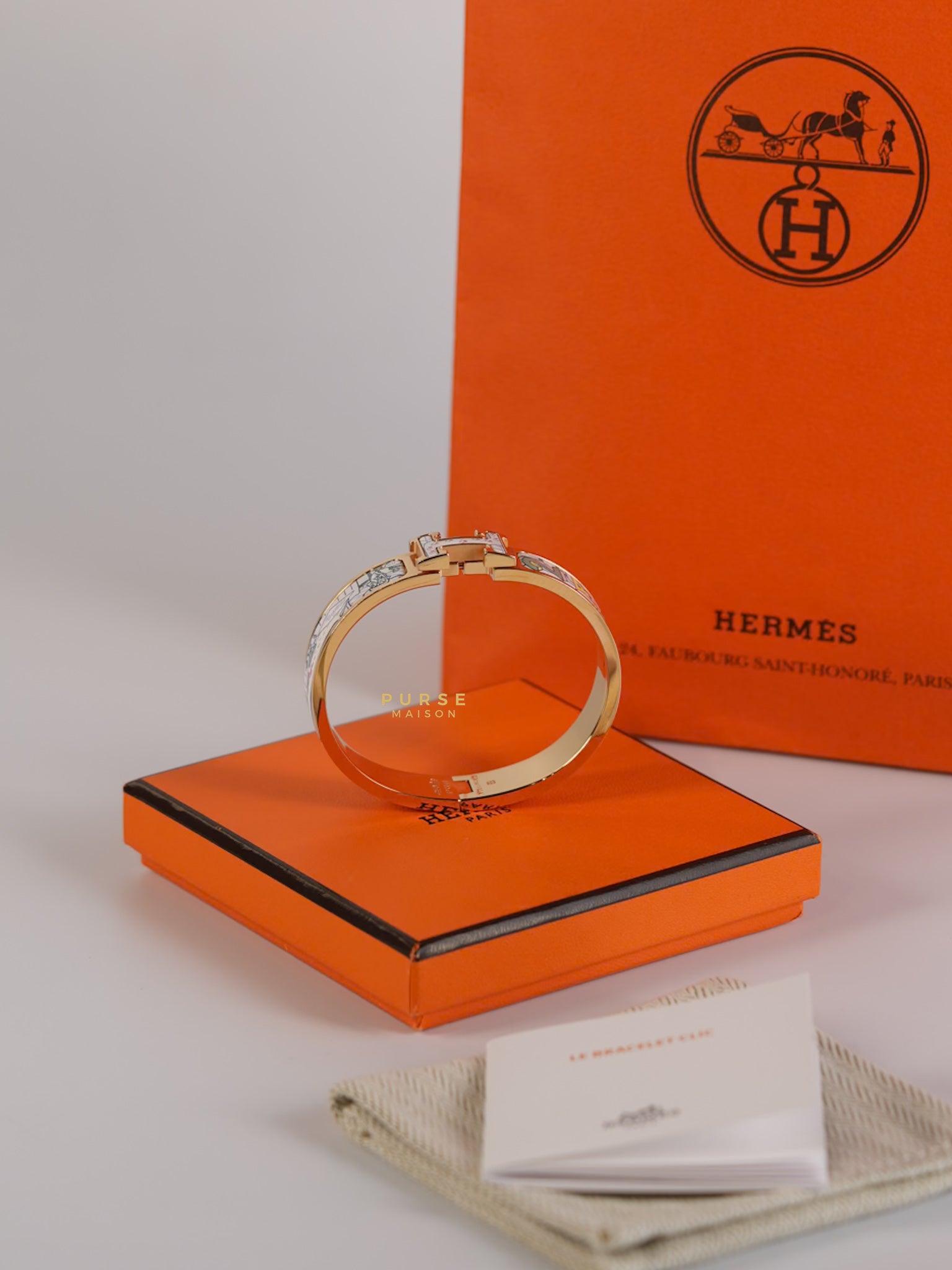 Clic H Bracelet Rose Gold Hardware | Purse Maison Luxury Bags Shop