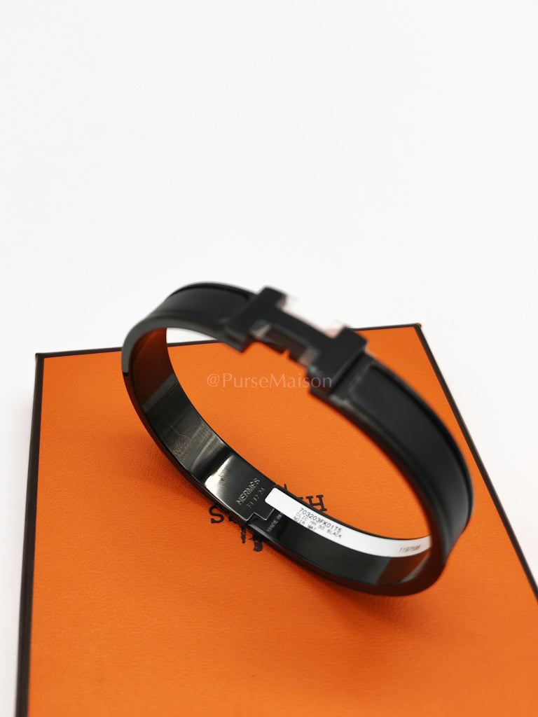 Clic H GM in So Black Matte Hardware Bangle | Purse Maison Luxury Bags Shop