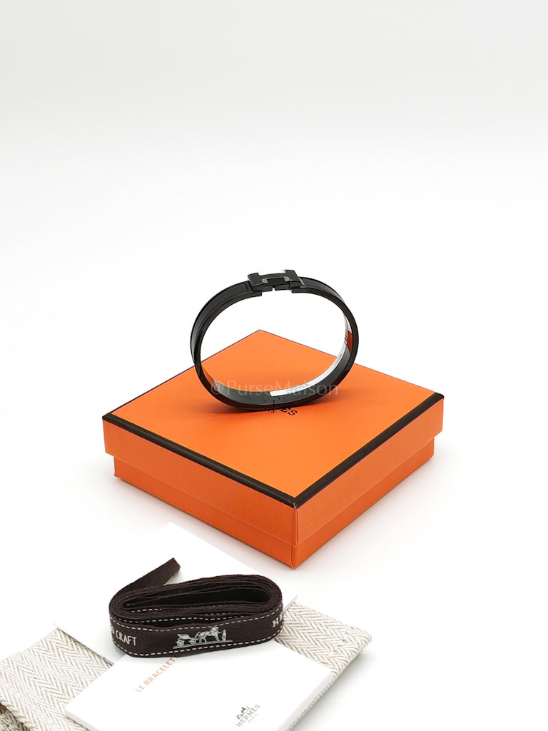 Clic H GM in So Black Matte Hardware Bangle | Purse Maison Luxury Bags Shop