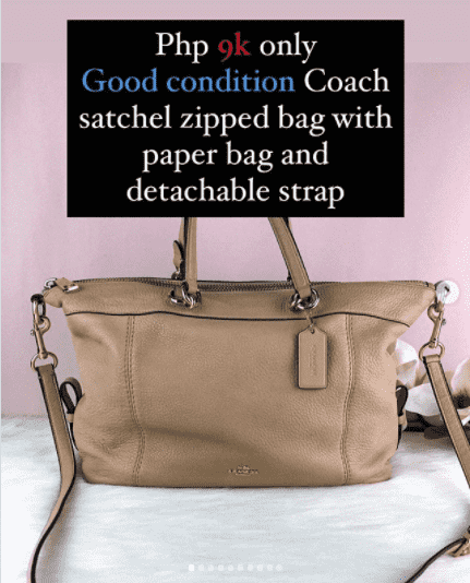 Coach Satchel Zipped Bag Purse Maison - Main Image