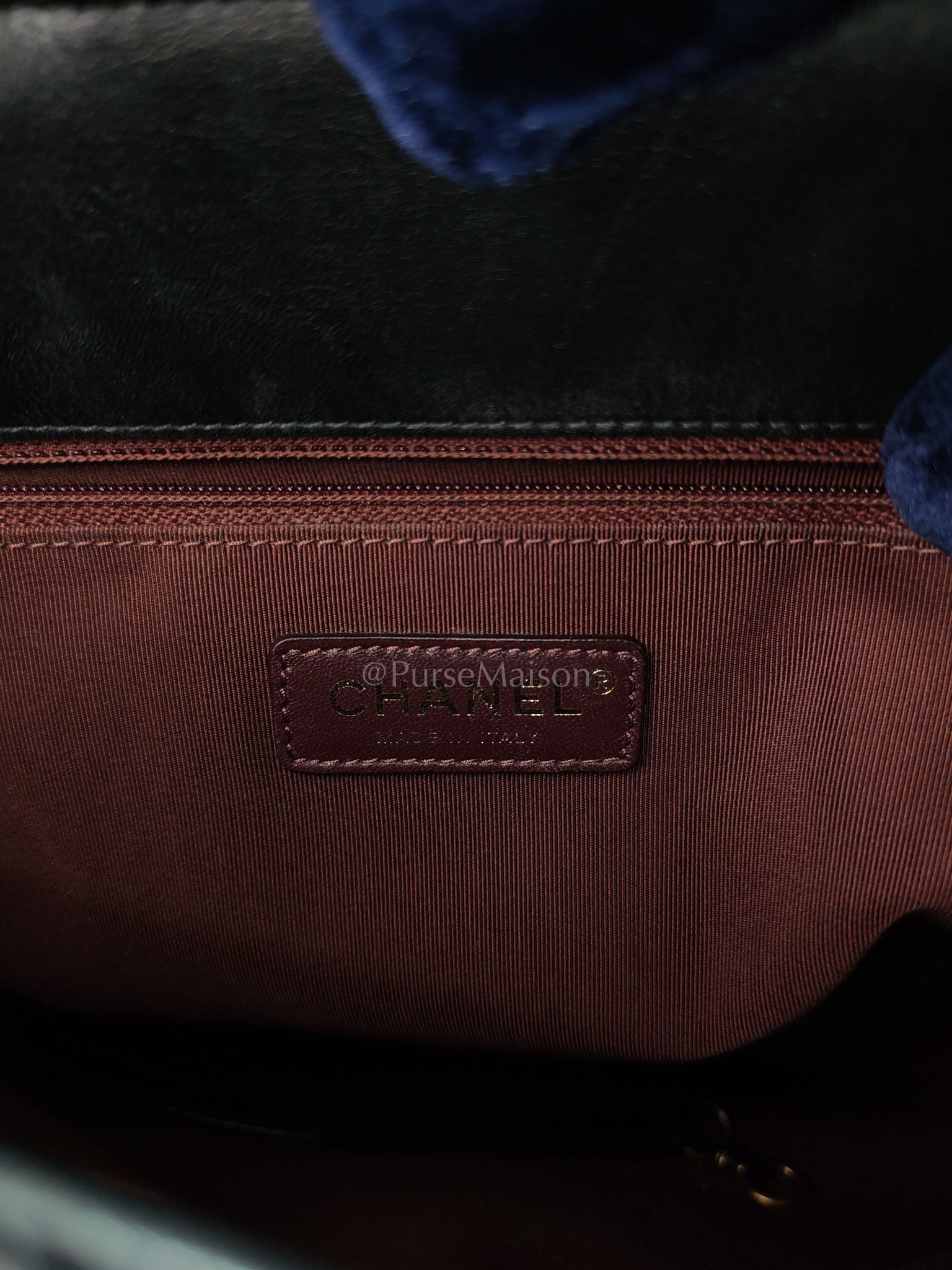 Coco Cocoon Large Tote Bag in Black Glazed Calfskin Leather and Aged Gold Hardware Series 23 | Purse Maison Luxury Bags Shop