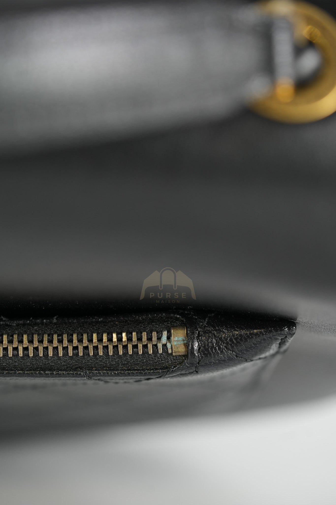 Coco Curve Flap Bag Medium in Black Calfskin Leather & Aged Gold Hardware Series 24 | Purse Maison Luxury Bags Shop