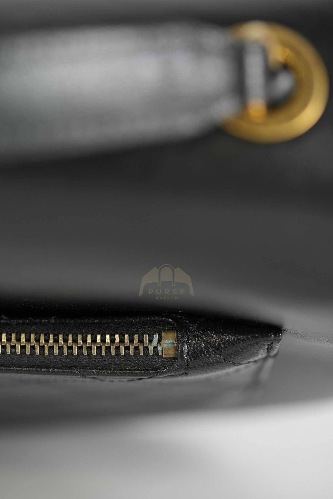 Coco Curve Flap Bag Medium in Black Calfskin Leather & Aged Gold Hardware Series 24 | Purse Maison Luxury Bags Shop