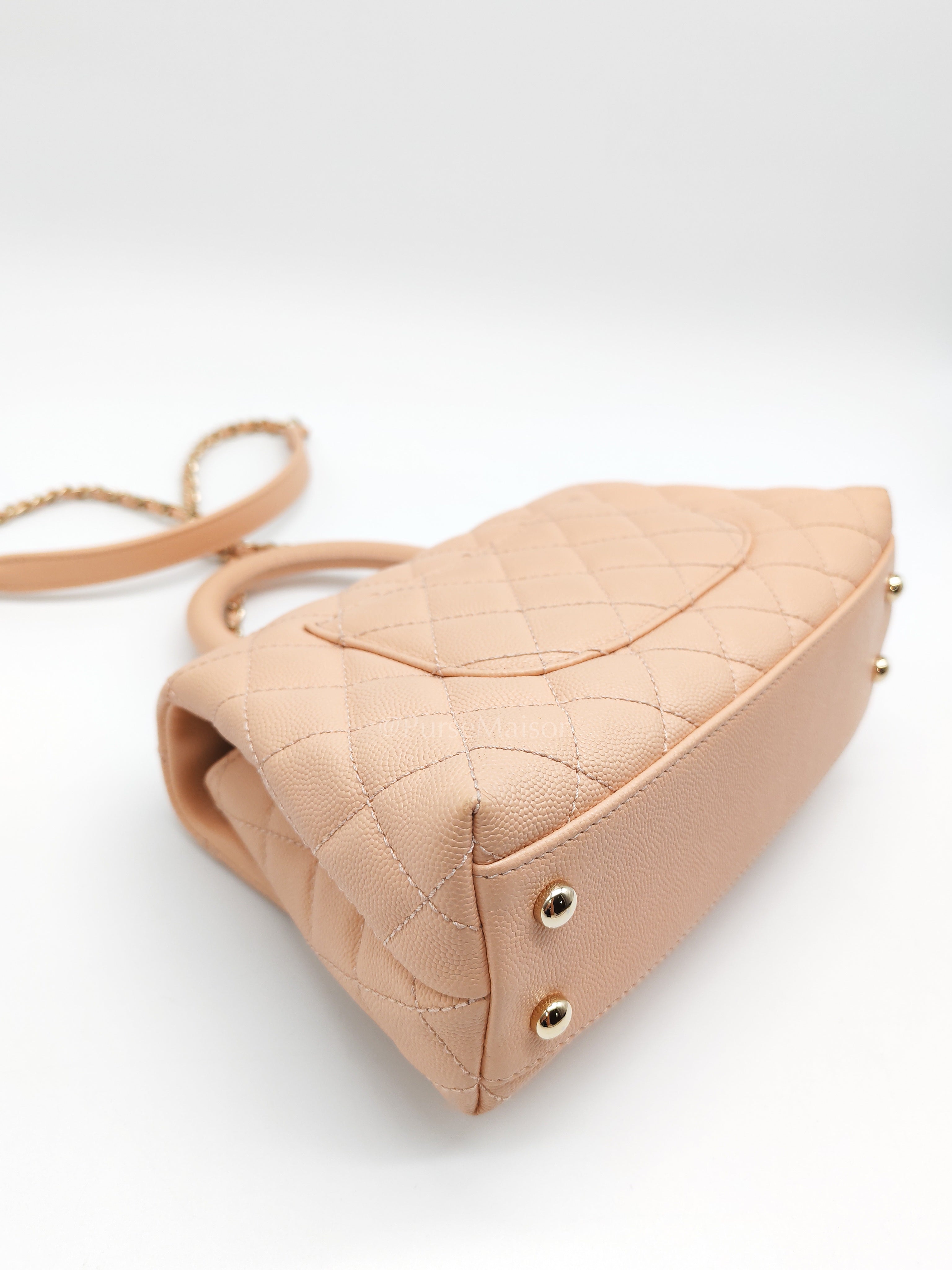 Coco Handle Caviar Peach Series 31 | Purse Maison Luxury Bags Shop