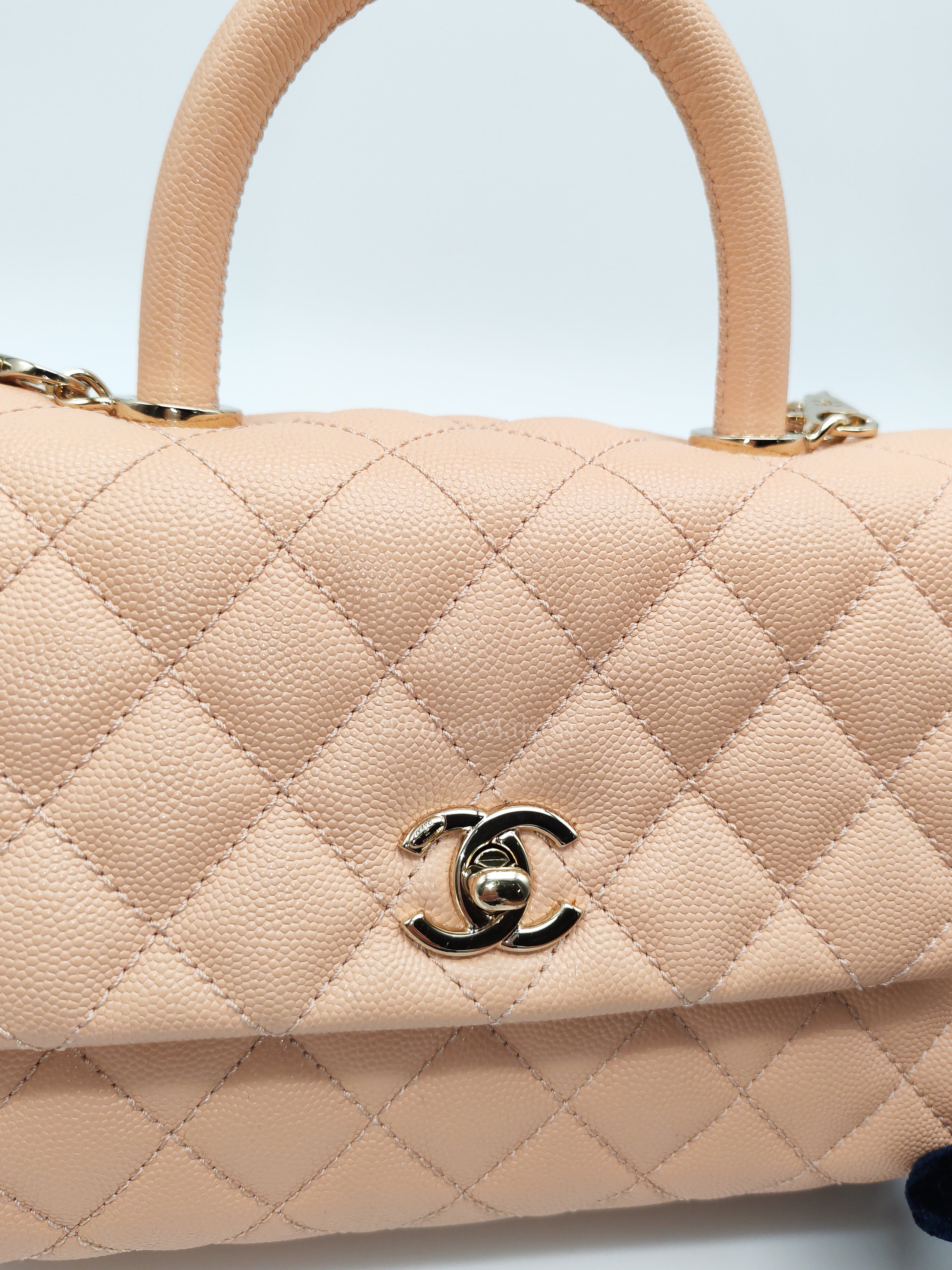 Coco Handle Caviar Peach Series 31 | Purse Maison Luxury Bags Shop