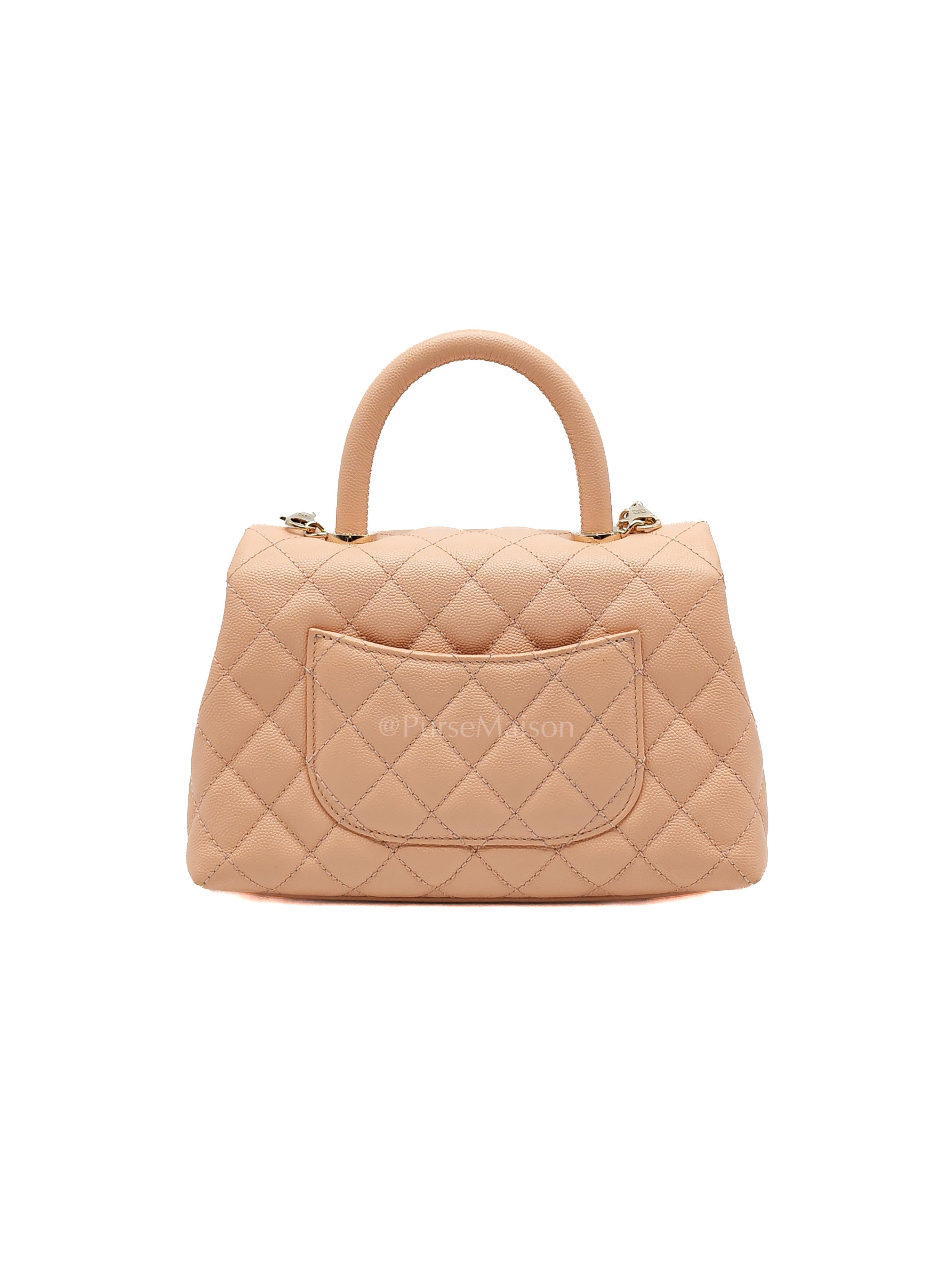 Coco Handle Caviar Peach Series 31 | Purse Maison Luxury Bags Shop