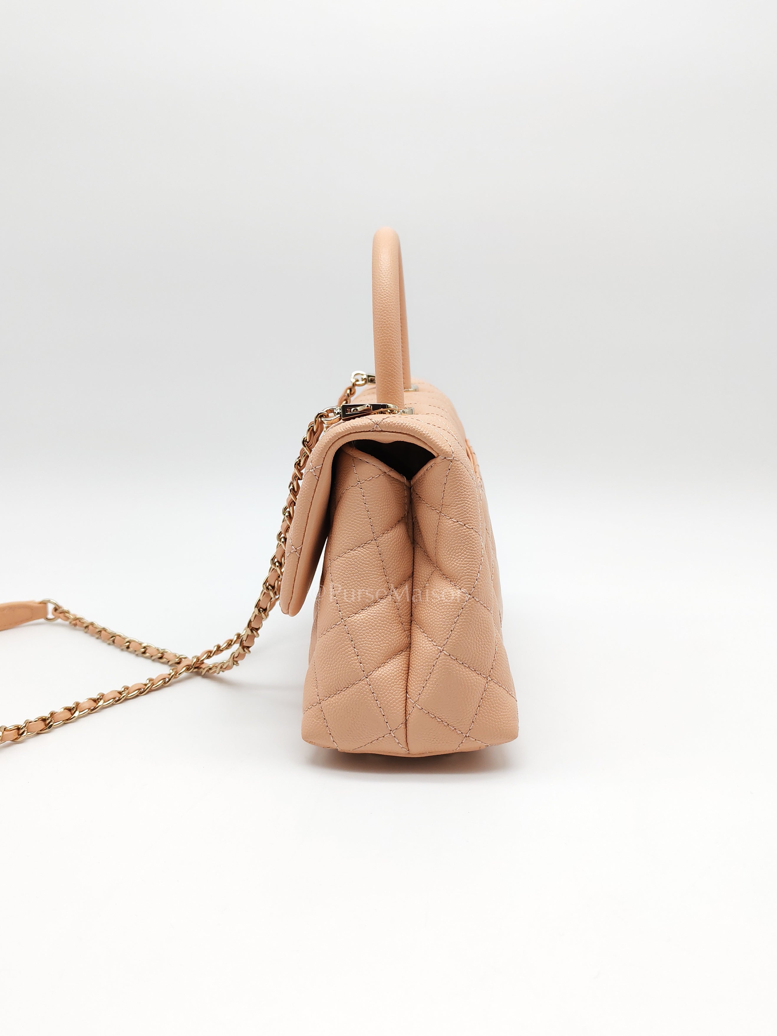 Coco Handle Caviar Peach Series 31 | Purse Maison Luxury Bags Shop