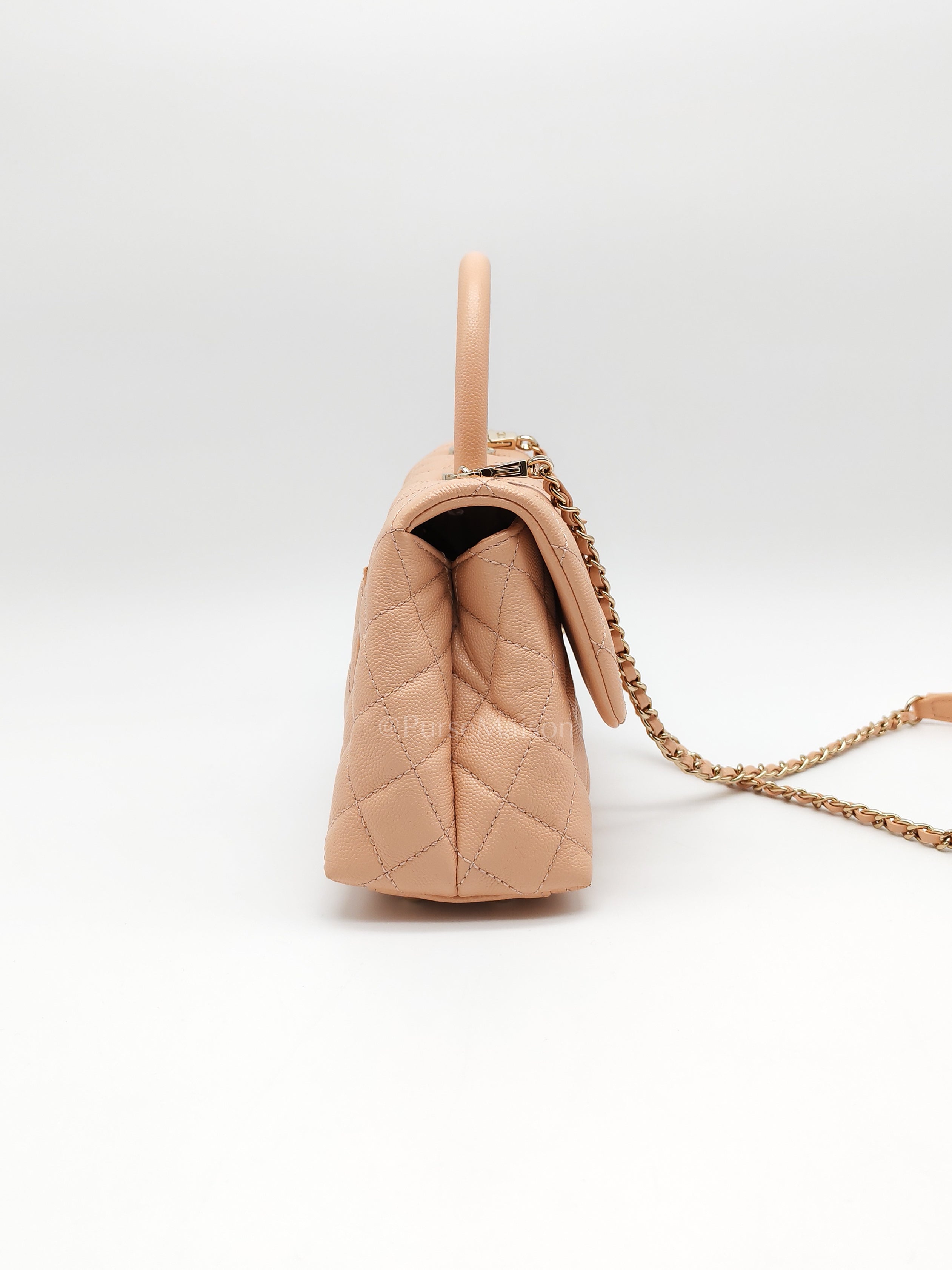 Coco Handle Caviar Peach Series 31 | Purse Maison Luxury Bags Shop