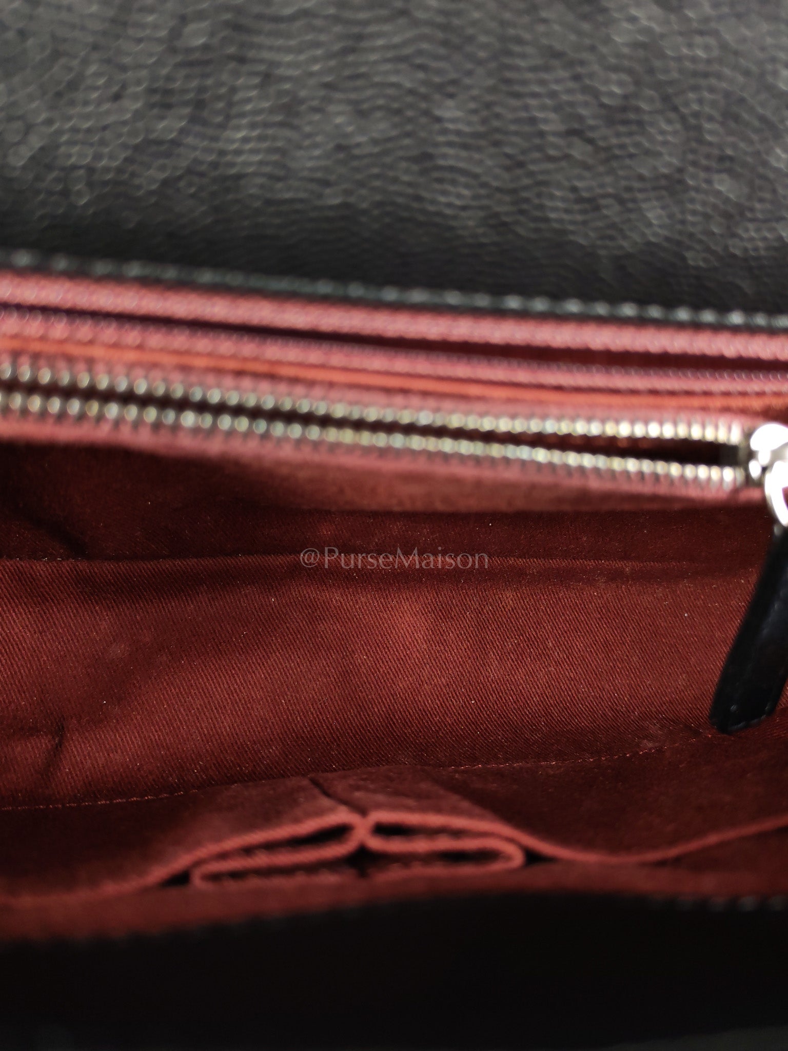 Coco Handle Medium in Black Quilted Caviar & Ruthenium Hardware Series 23 | Purse Maison Luxury Bags Shop