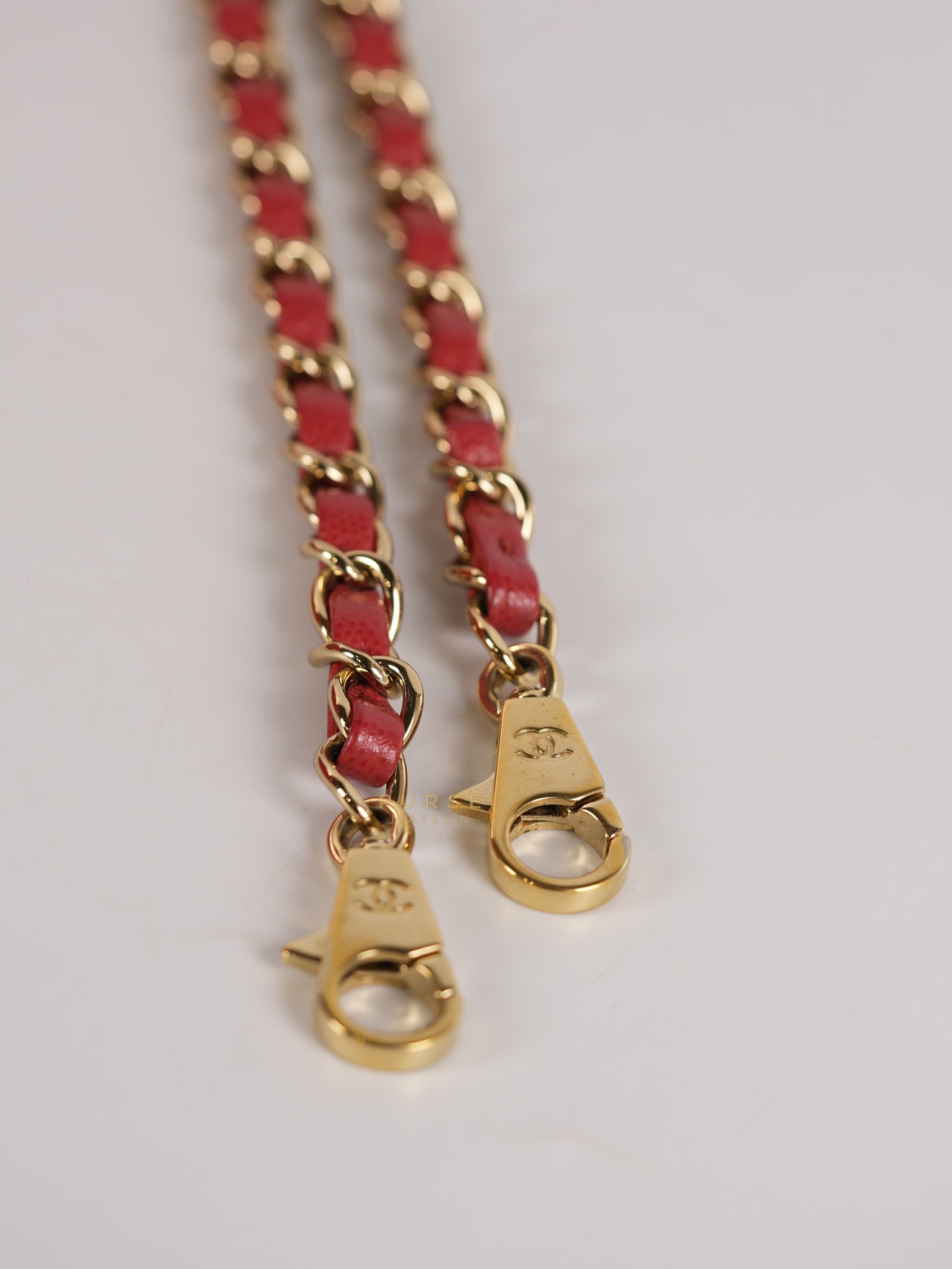 Coco Handle Medium in Red Caviar Leather & Gold Hardware(Series 29) | Purse Maison Luxury Bags Shop
