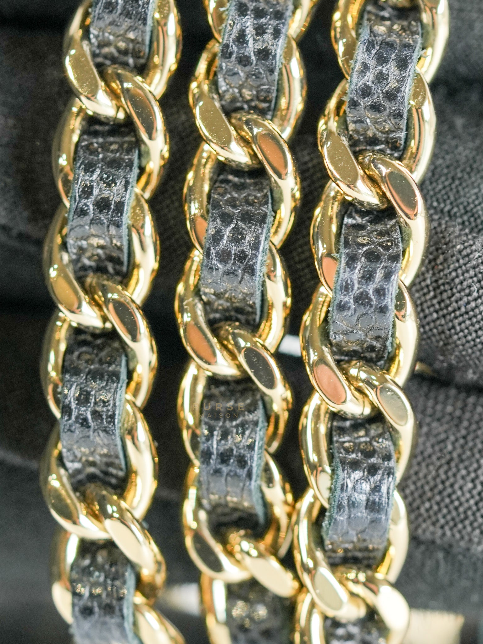 Coco Handle Nano in Black Caviar Leather and Light Gold Hardware (Microchip) | Purse Maison Luxury Bags Shop