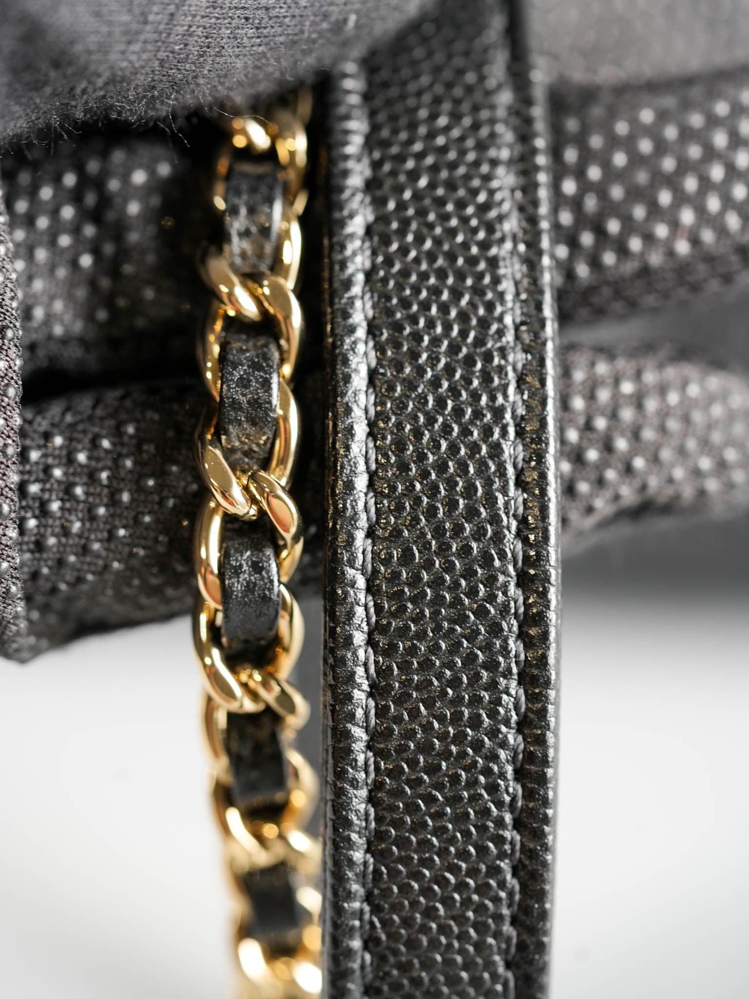 Coco Handle Small Black Caviar Light Gold Hardware (Microchip) | Purse Maison Luxury Bags Shop