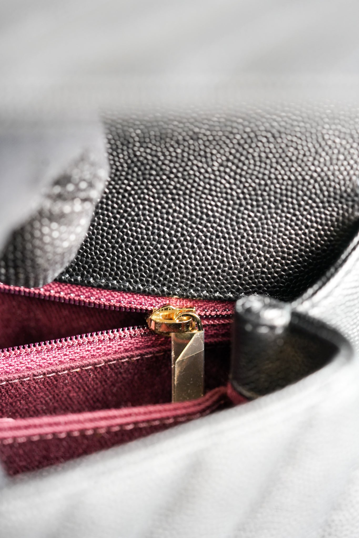 Coco Handle Small Black Caviar Limited Lizard Handle Light Gold Hardware (Series 30) | Purse Maison Luxury Bags Shop