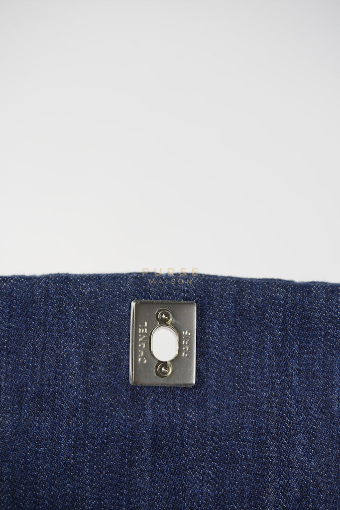 Coco Handle Small in Quilted Denim and Silver Hardware Series 27 | Purse Maison Luxury Bags Shop