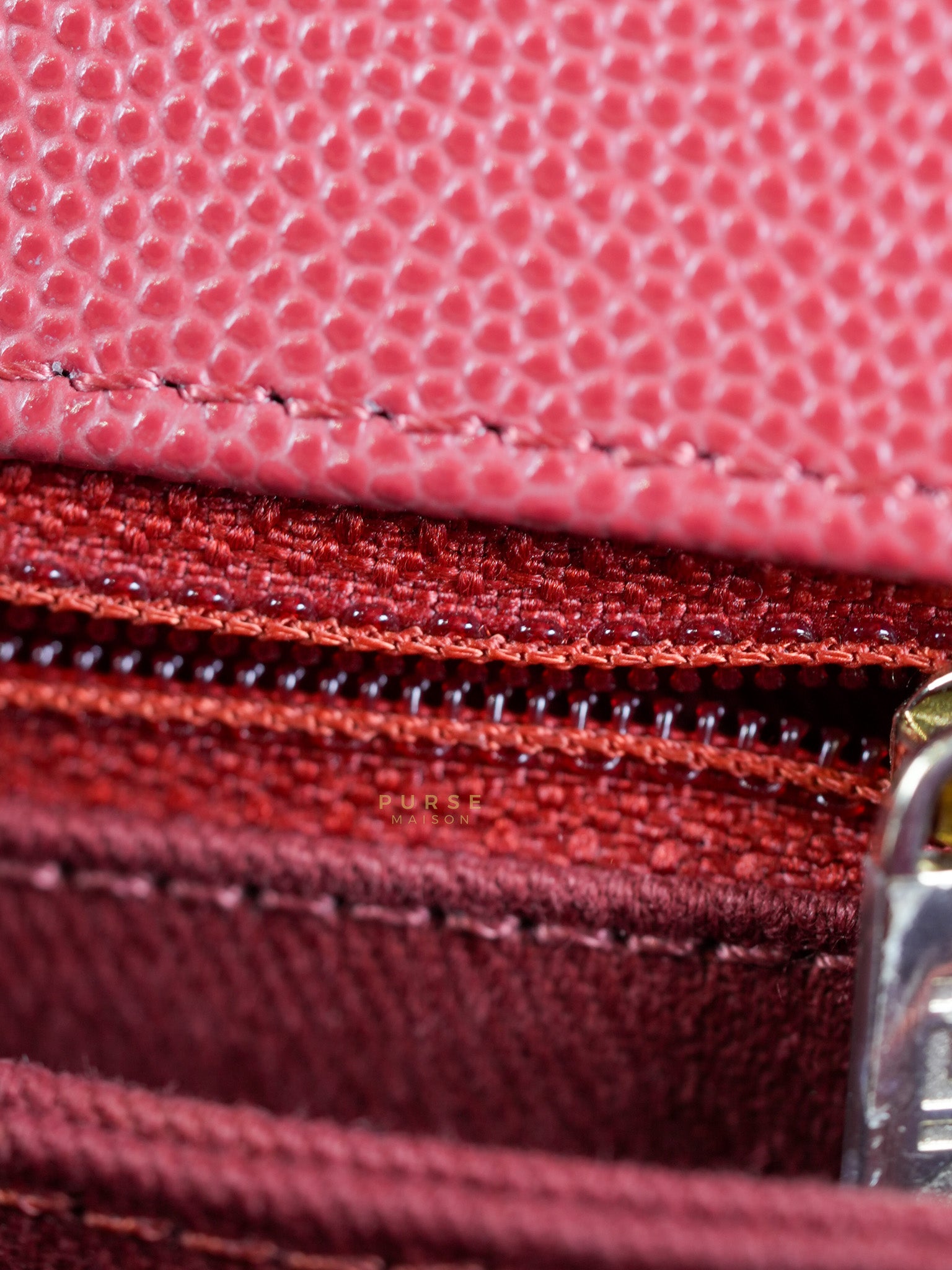 Coco Handle Small in Red Caviar Leather & Gold Hardware(Series 29) | Purse Maison Luxury Bags Shop