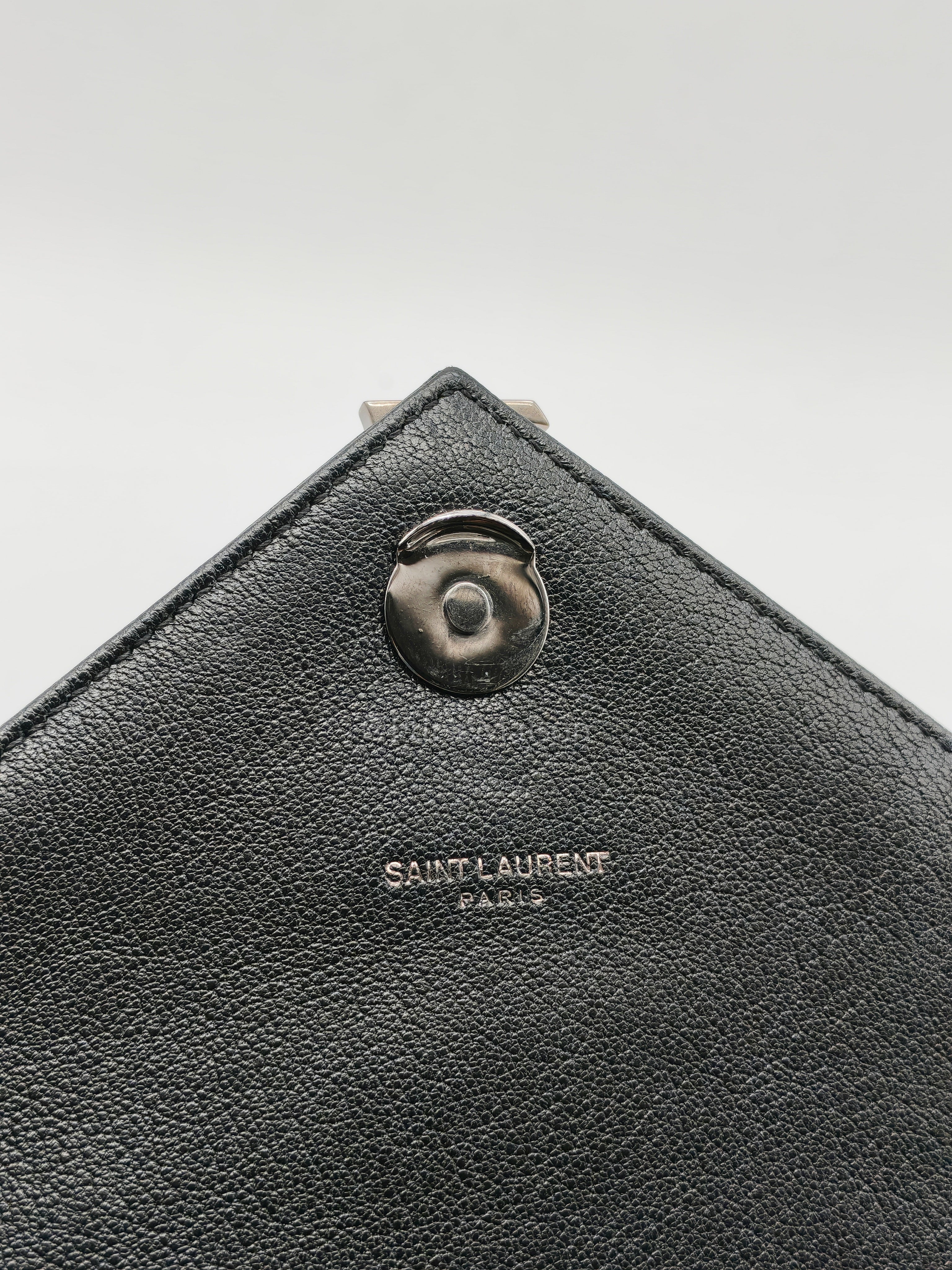 College Bag in Black Quilted Chevron Calfskin Leather & Silver/Ruthenium Hardware | Purse Maison Luxury Bags Shop