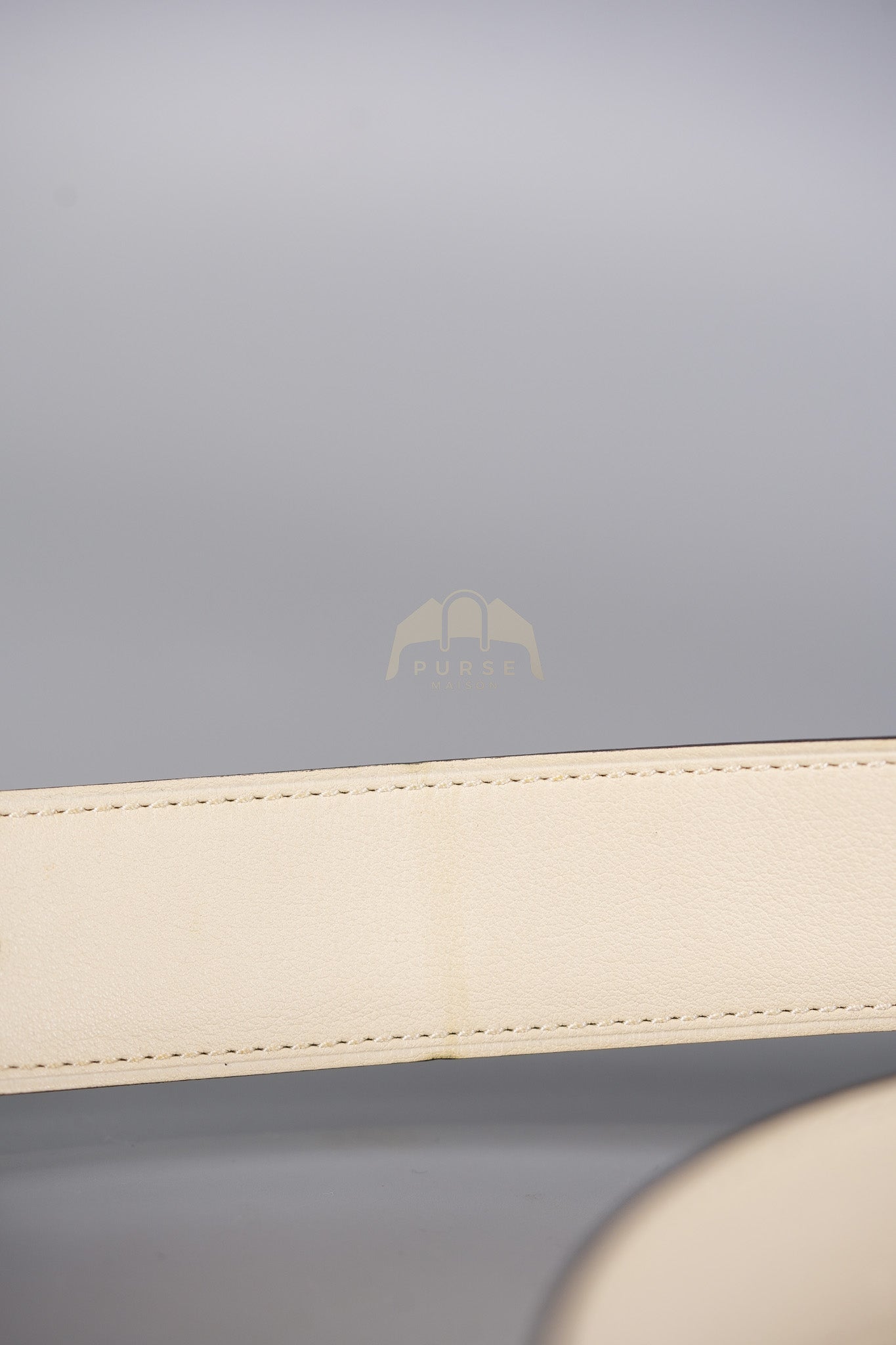 Collier de Chien CDC Belt Two-tone Epsom/Swift Gold Hardware Stamp Square R (2014) Size 80 | Purse Maison Luxury Bags Shop