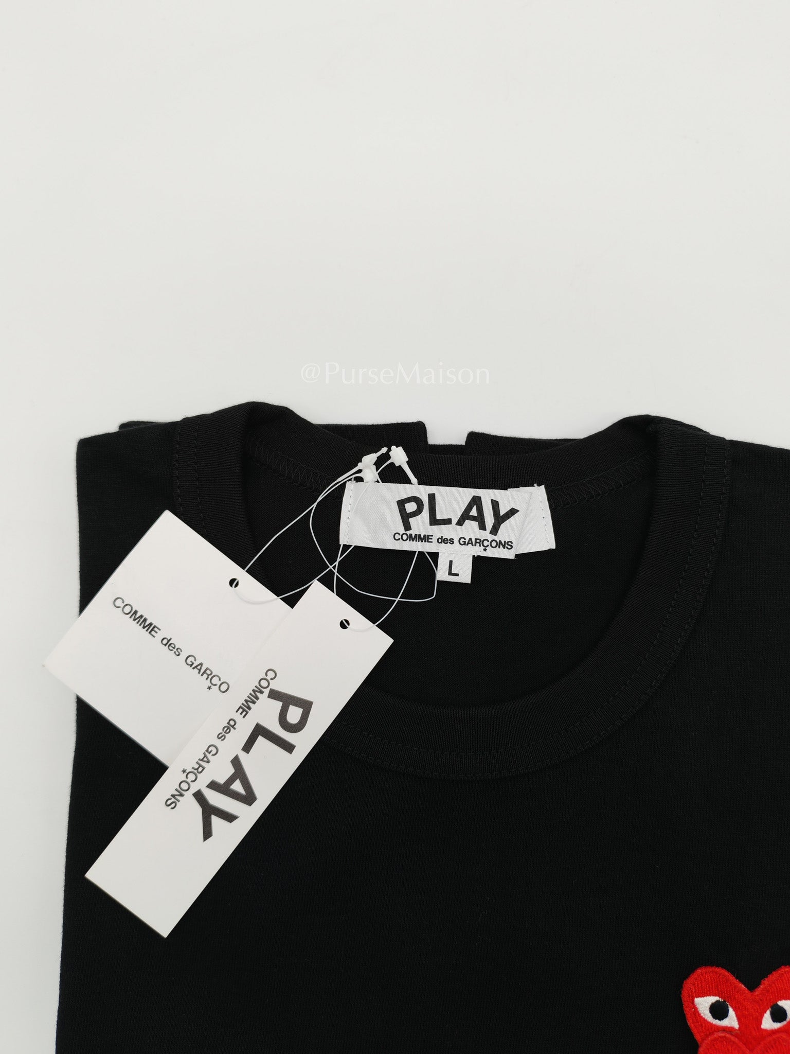 Play Black Cotton T-shirt Size L | Purse Maison Luxury Bags Shop