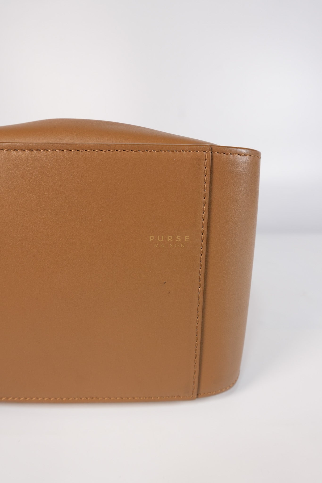 Compact Hammock in Tan Satin Calfskin Leather Shoulder Bag | Purse Maison Luxury Bags Shop