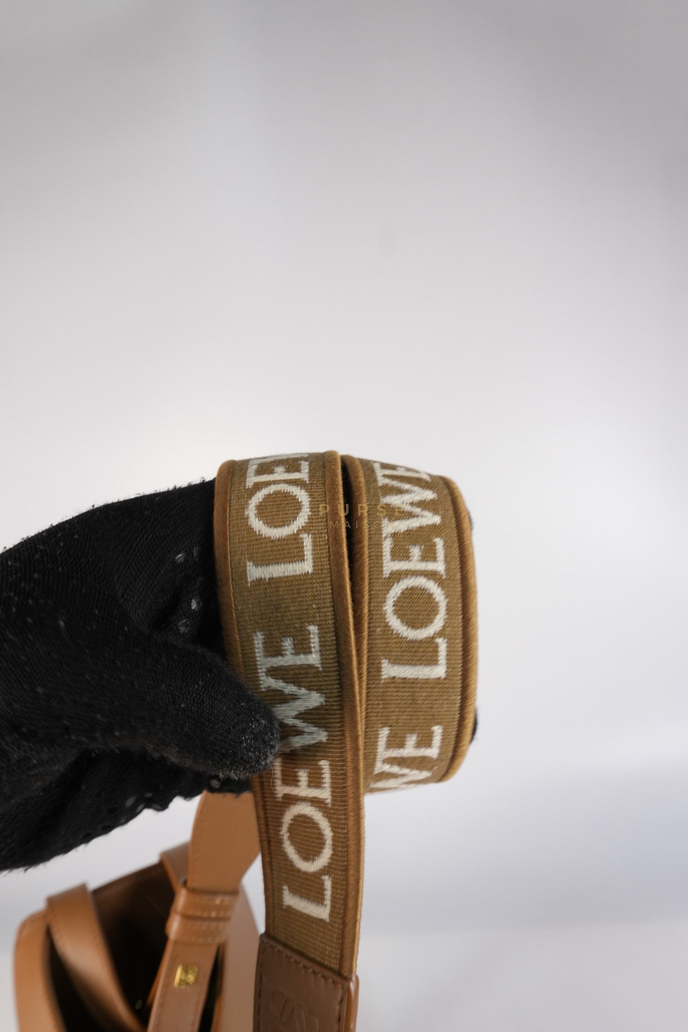 Compact Hammock in Tan Satin Calfskin Leather Shoulder Bag | Purse Maison Luxury Bags Shop