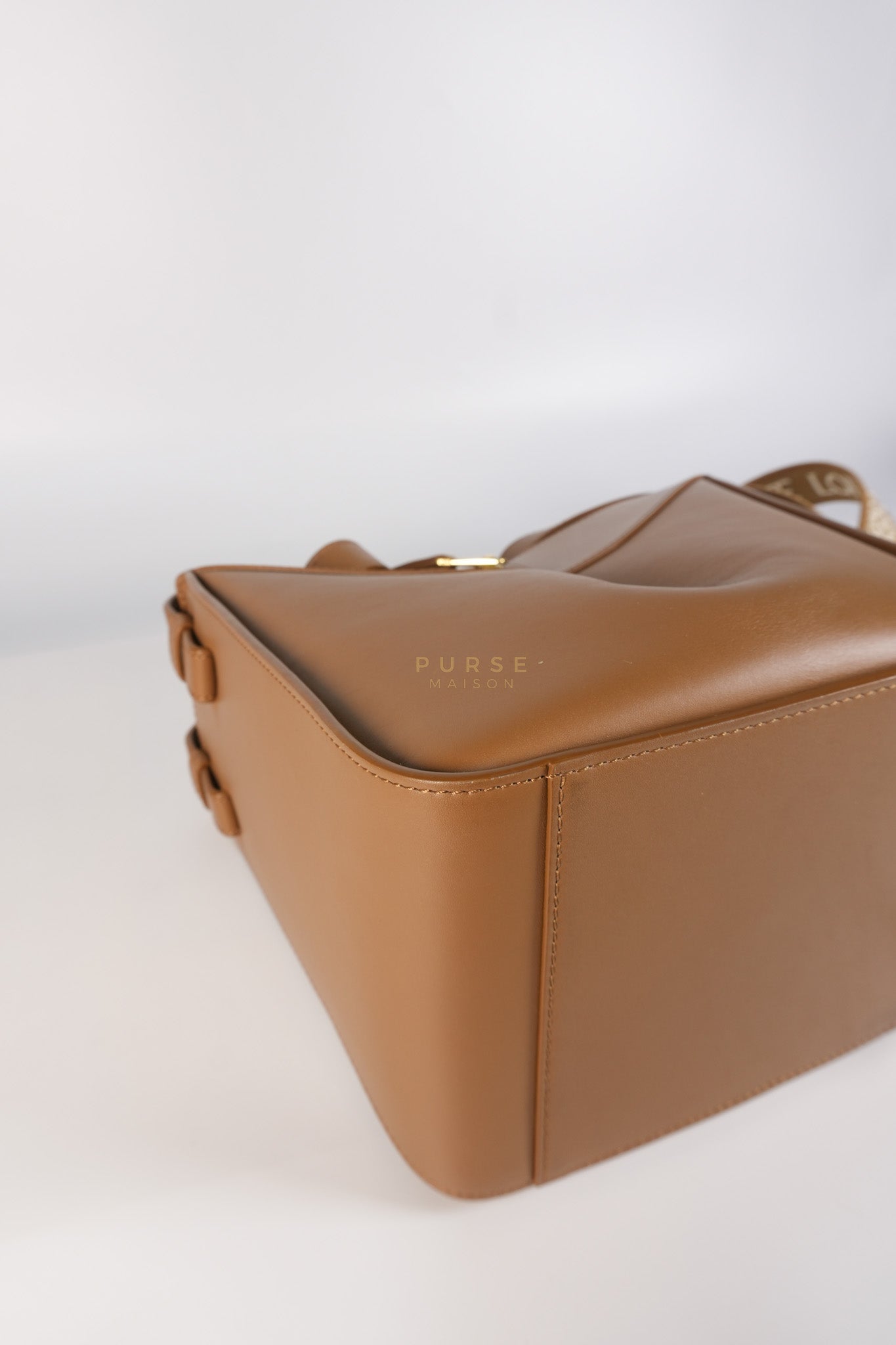 Compact Hammock in Tan Satin Calfskin Leather Shoulder Bag | Purse Maison Luxury Bags Shop