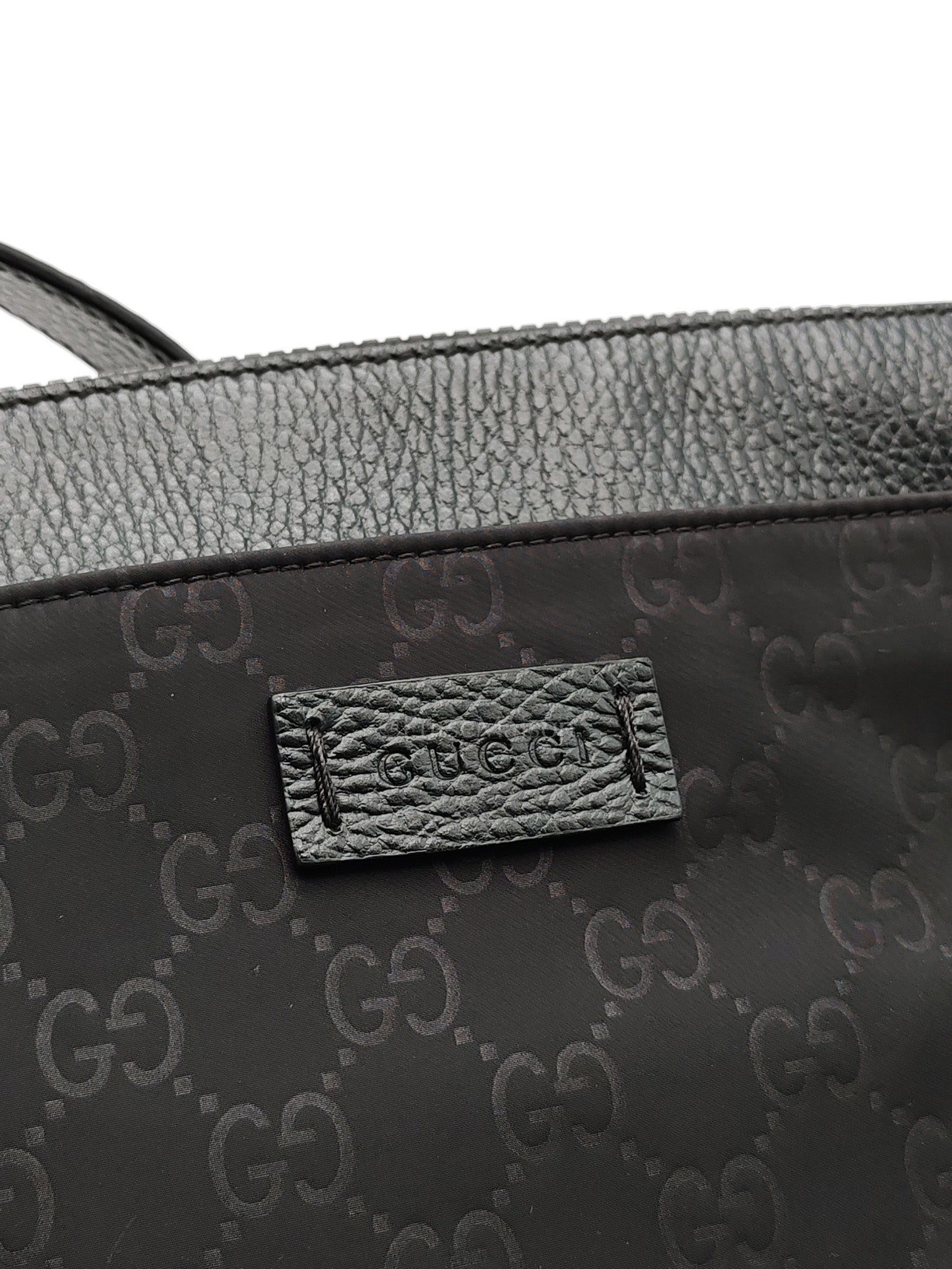 Compact Messenger Bag in Black GG Nylon Canvas | Purse Maison Luxury Bags Shop