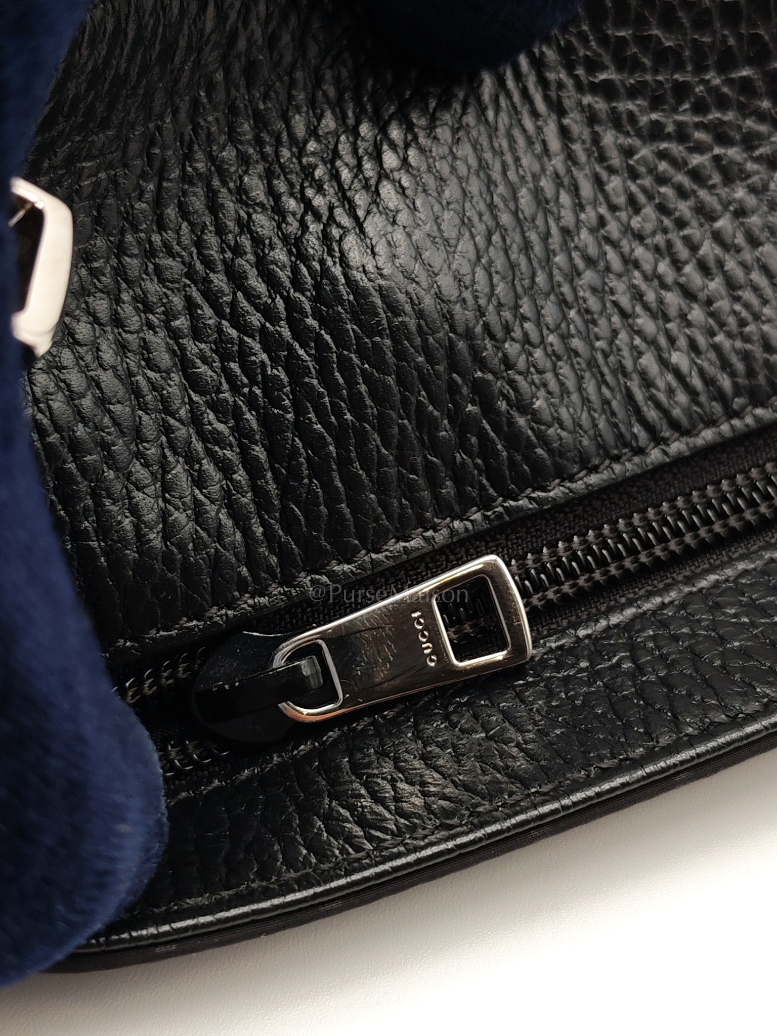 Compact Messenger Bag in Black GG Nylon Canvas | Purse Maison Luxury Bags Shop