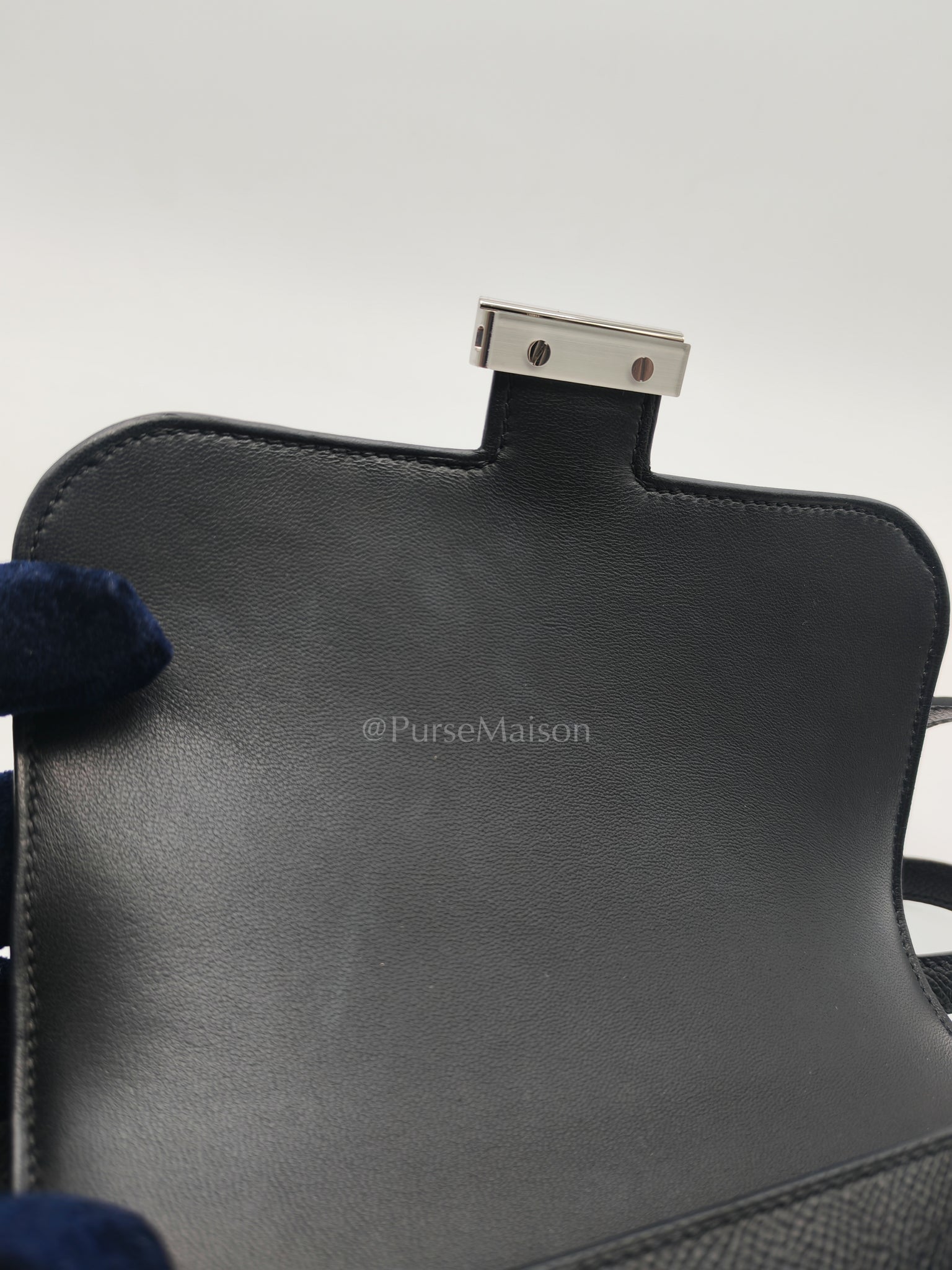 Constance 18 Black/Noir Epsom Leather in Palladium Hardware Stamp K(2025) | Purse Maison Luxury Bags Shop