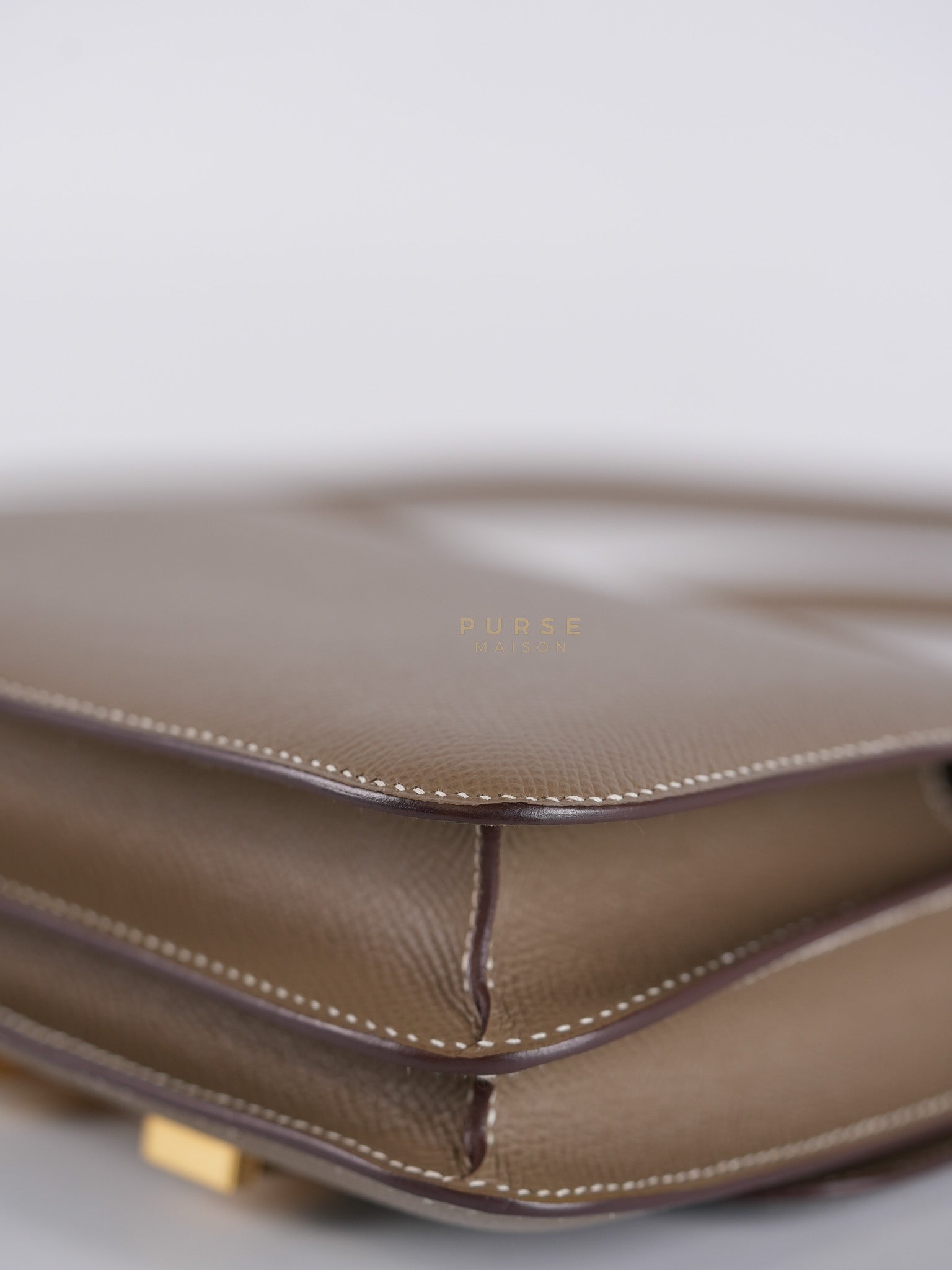 Constance 18 Etoupe in Epesom Leather and Rose Gold Hardware Stamp Z (2021) | Purse Maison Luxury Bags Shop