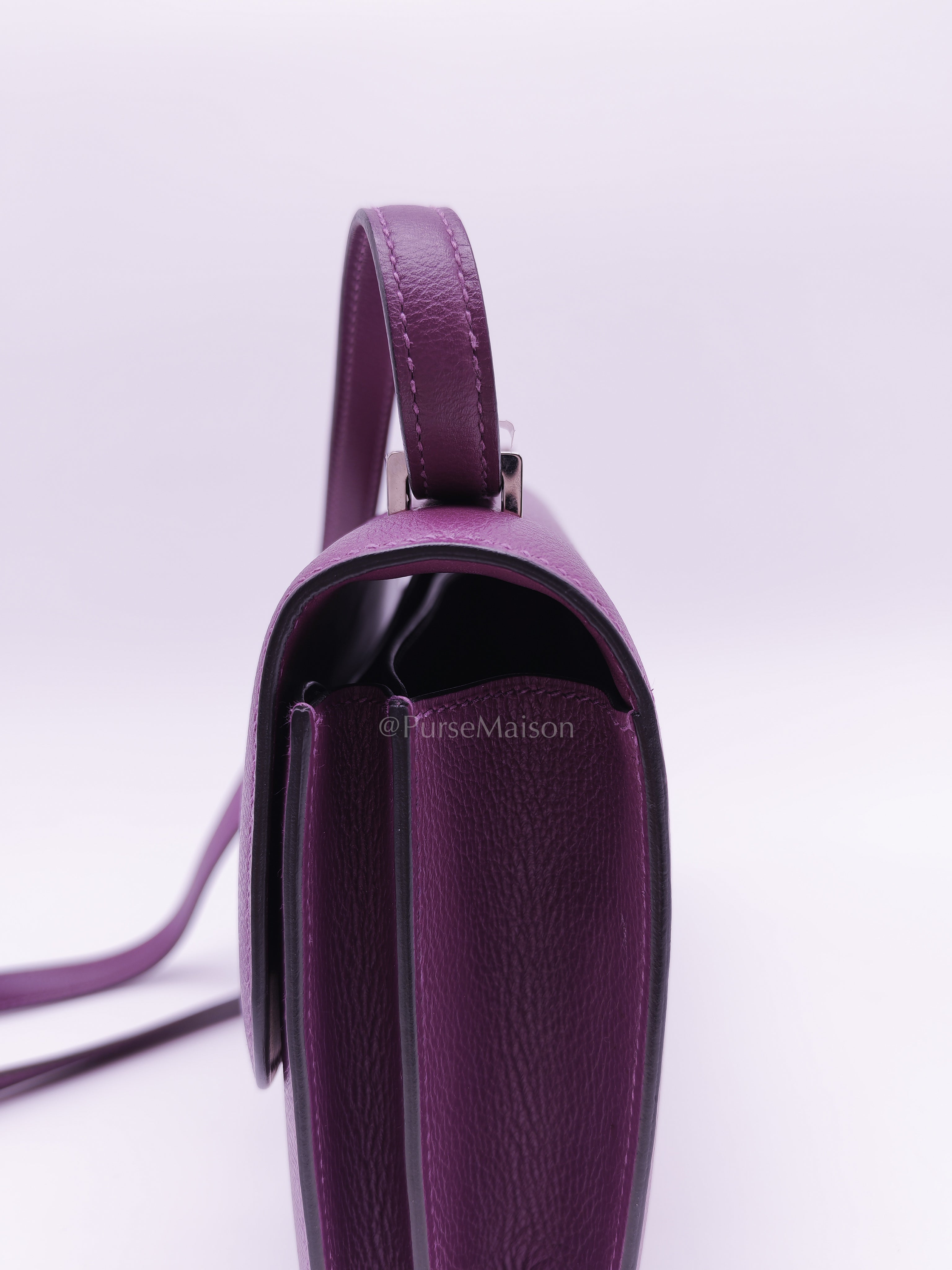 Constance 18 in Anemone Evercolor Leather & Palladium Hardware Stamp D (2019) | Purse Maison Luxury Bags Shop