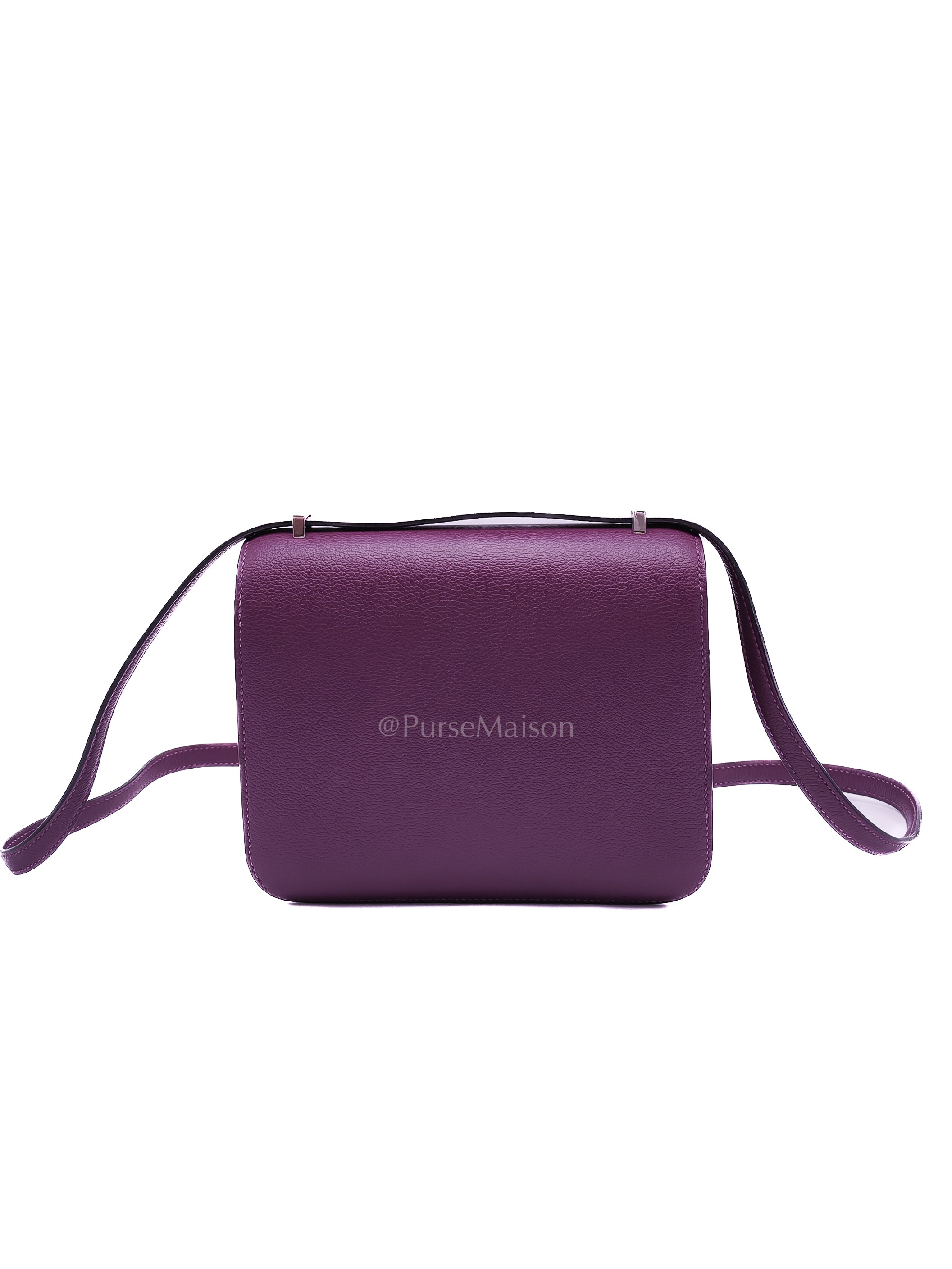 Constance 18 in Anemone Evercolor Leather & Palladium Hardware Stamp D (2019) | Purse Maison Luxury Bags Shop
