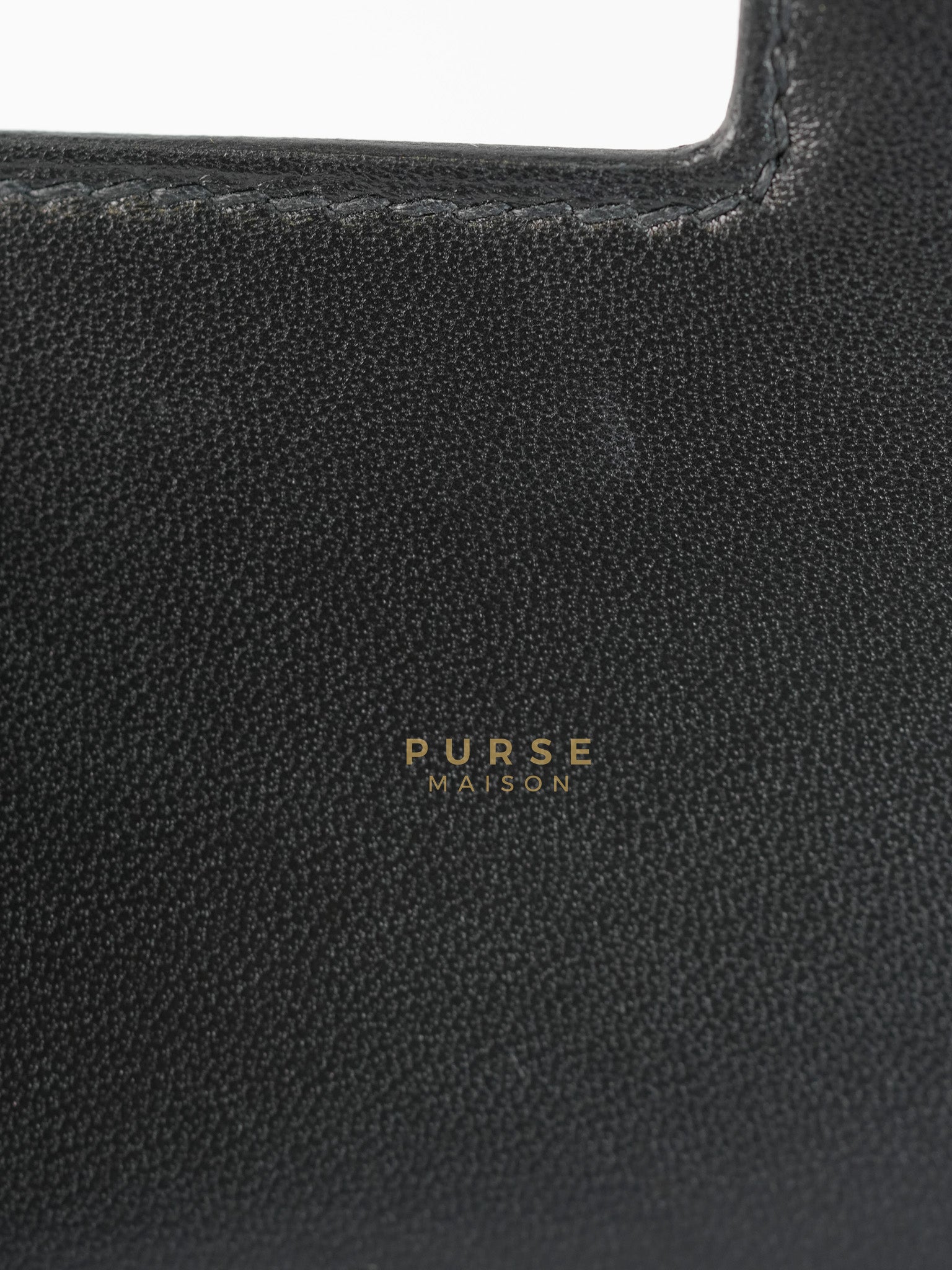 Constance 18 in Black Epsom Leather & Palladium Hardware Stamp Z (2021) | Purse Maison Luxury Bags Shop